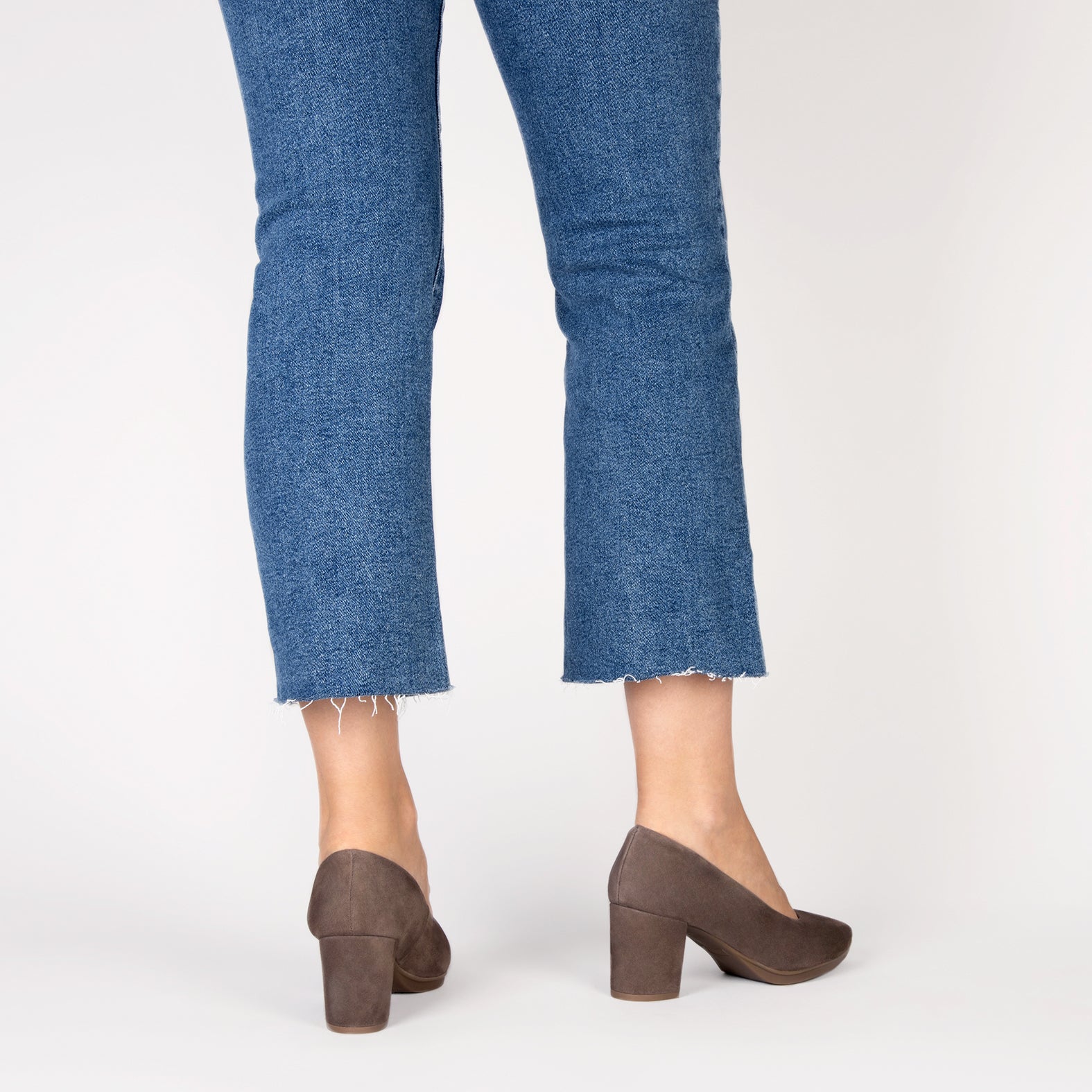 URBAN S - Zapatos de tacón medio de ante TAUPE