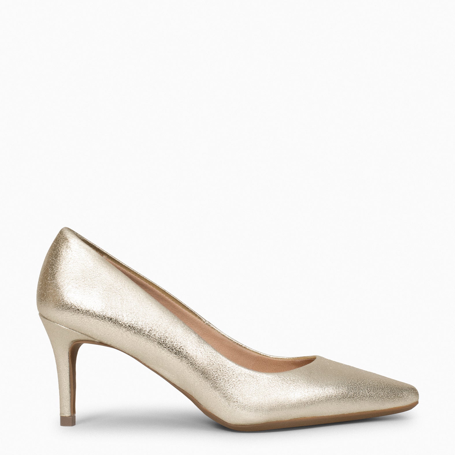 STILETTO SPLASH – GOLDEN metallic leather stilettos