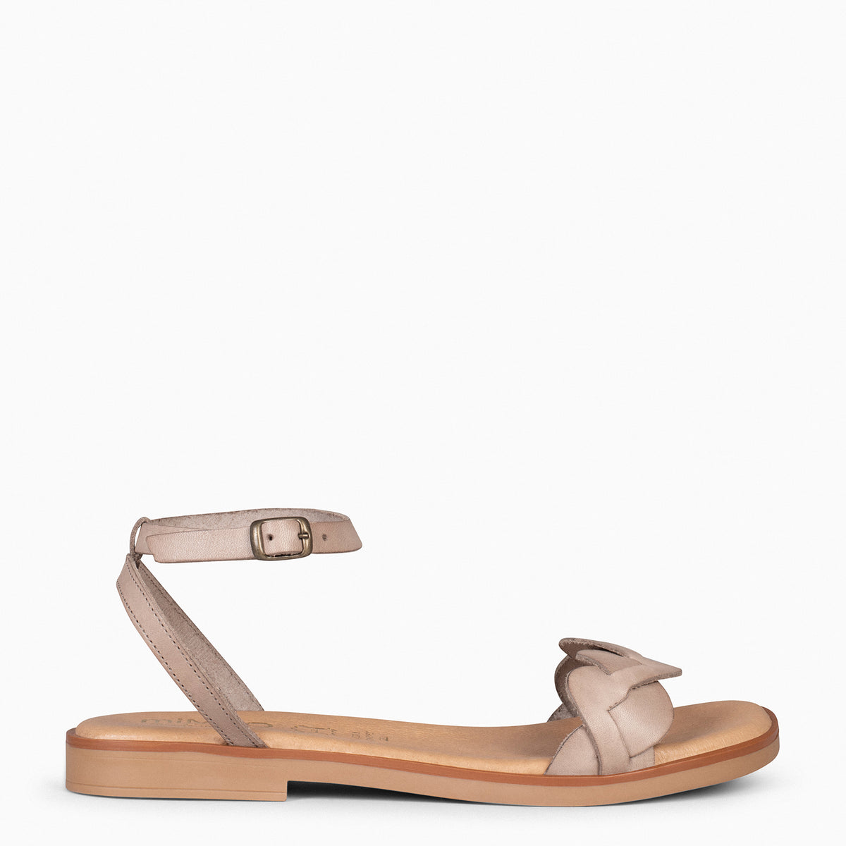 ARECA - Sandalias planas mujer TAUPE