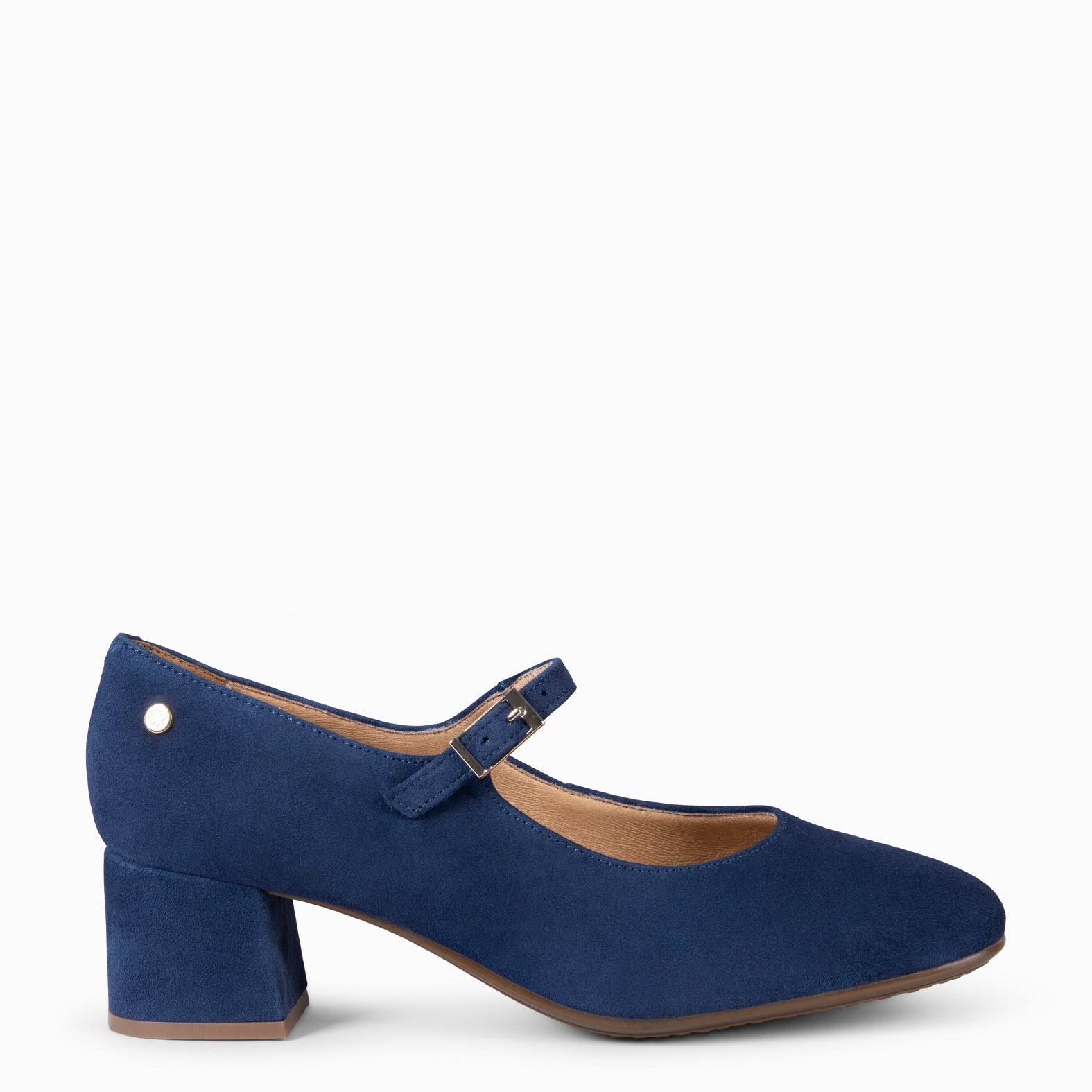 BELLA - Zapatos con pulsera y puntera cuadrada MARINO