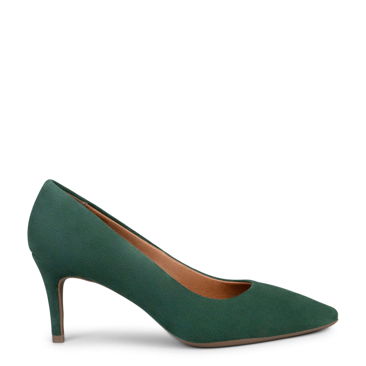 STILETTO – GREEN suede leather stilettos