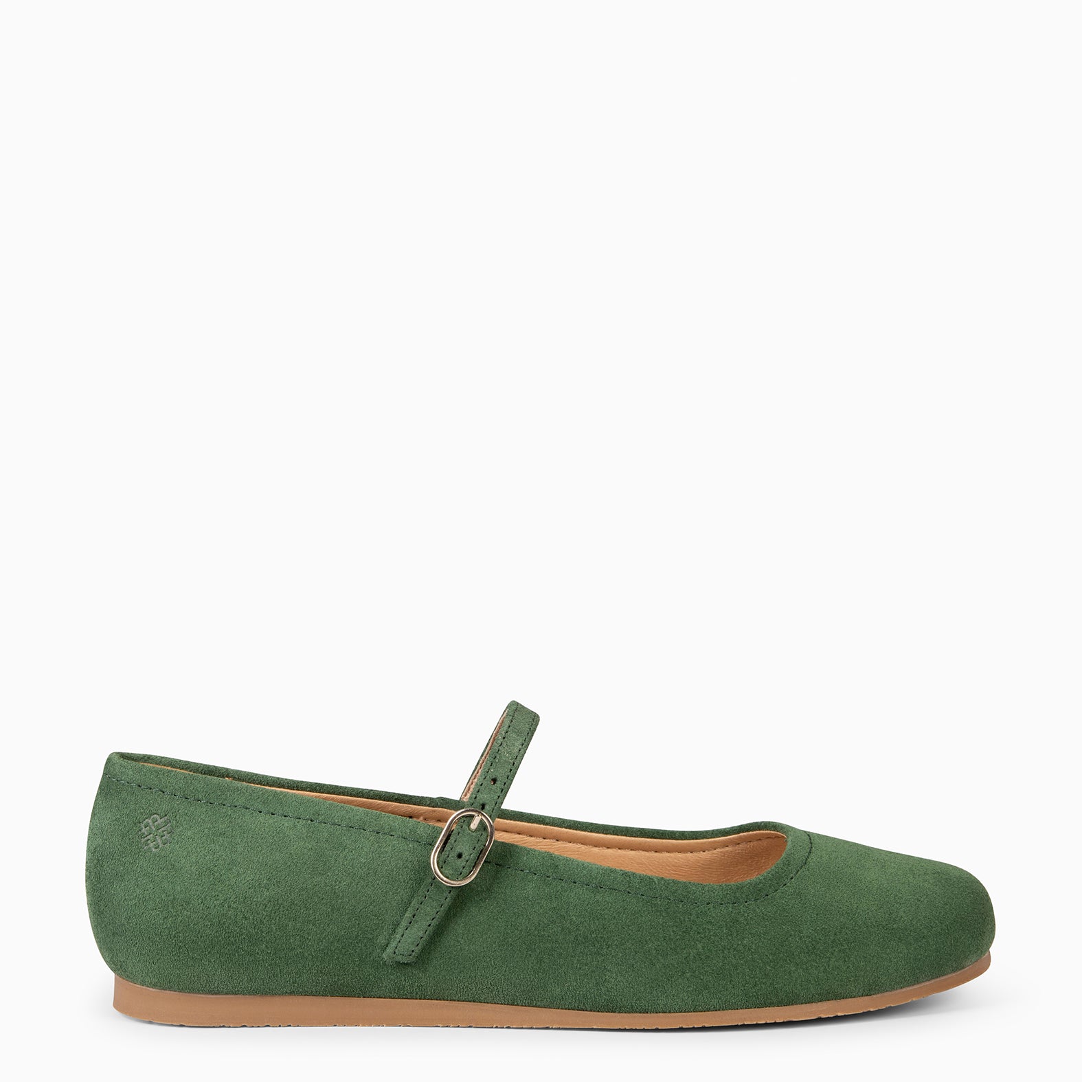 JAZMIN - GREEN MARY-JANES FLAT BARESOFT