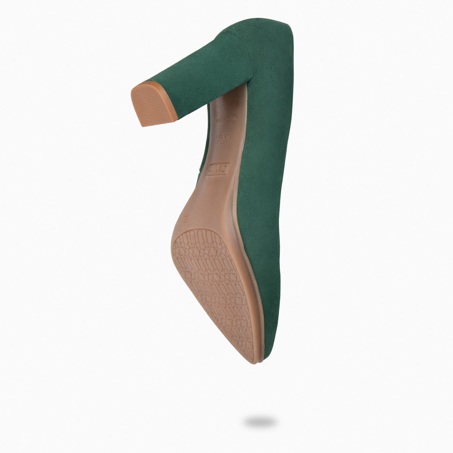 URBAN – Escarpins à talon haut en daim VERT