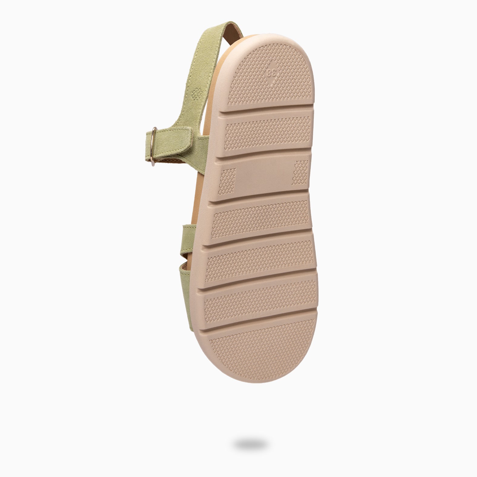 BRISA - Sandalias Baresoft de ante VERDE
