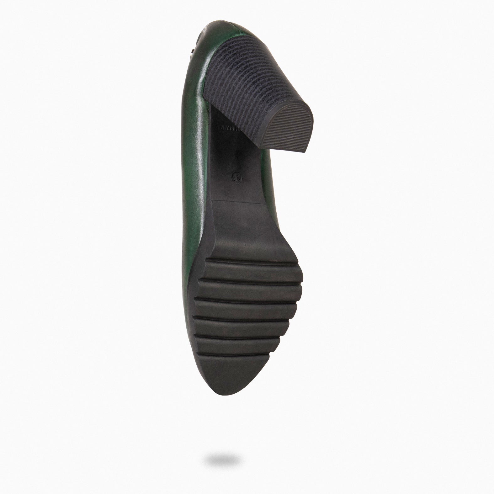 URBAN TREND - Green nappa leather shoes