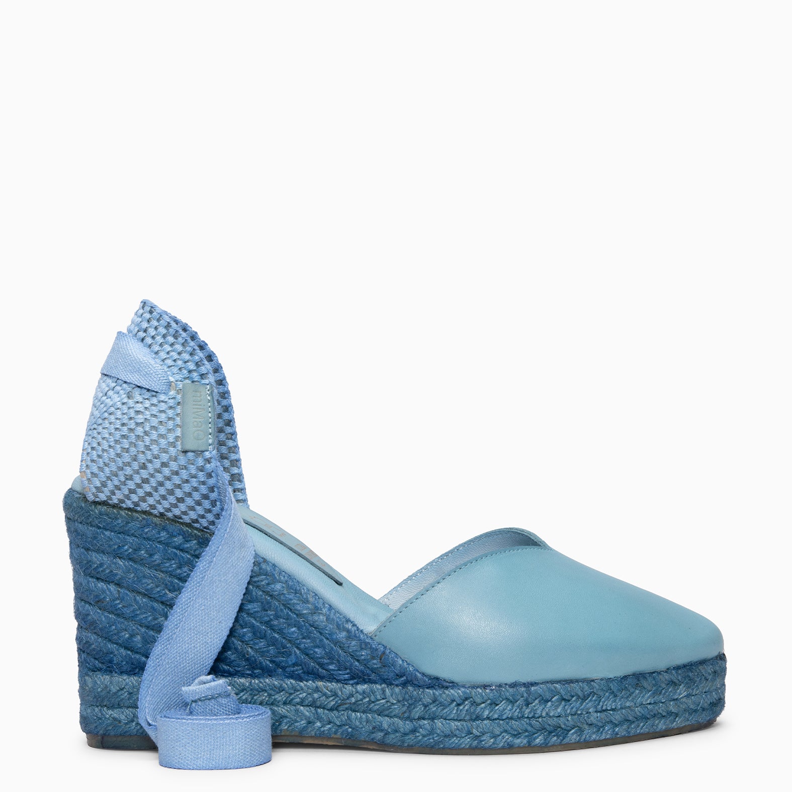 TALAIA - Cuñas de esparto con tintado natural AZUL