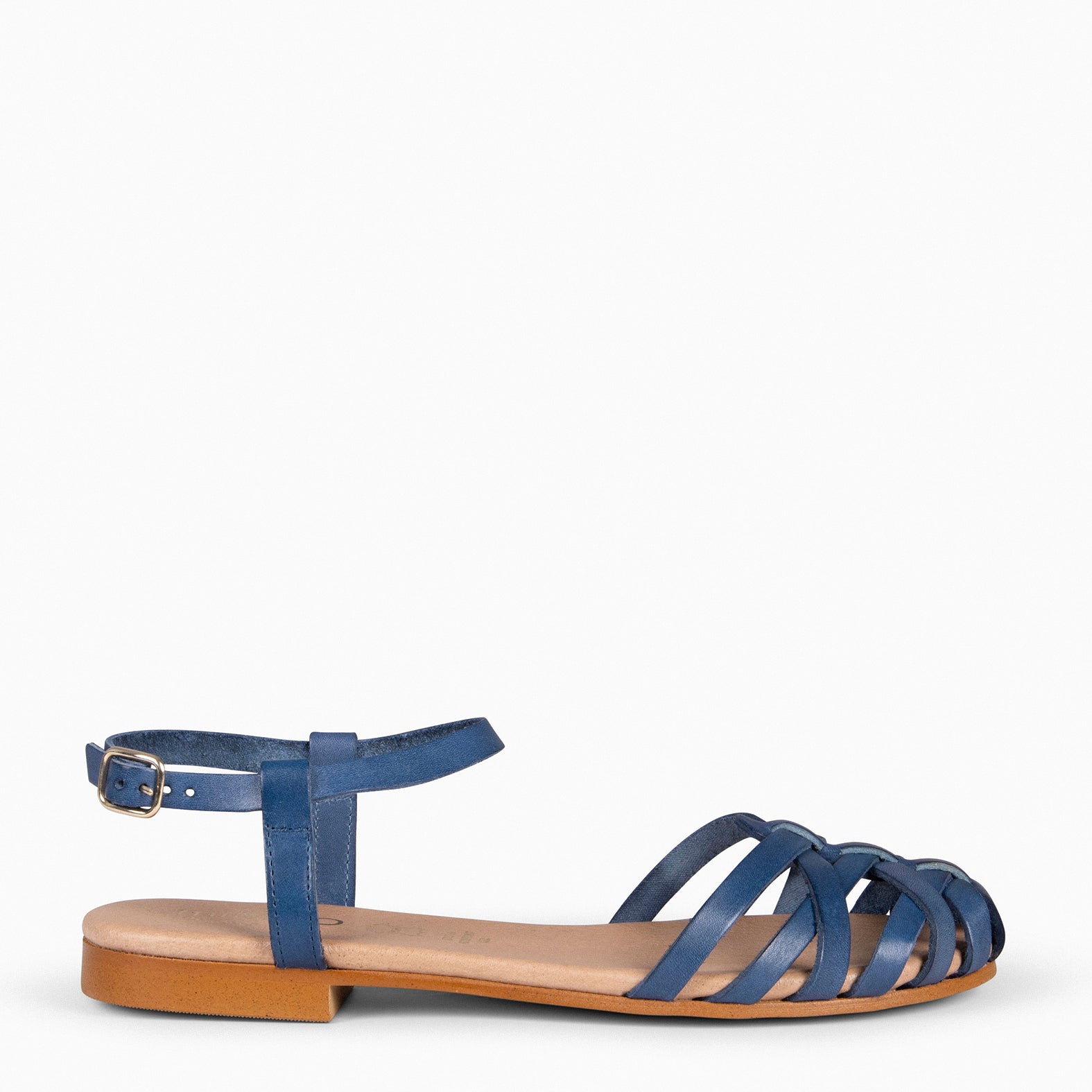 BEACH BLUE Braided Flat Sandals miMaO ®