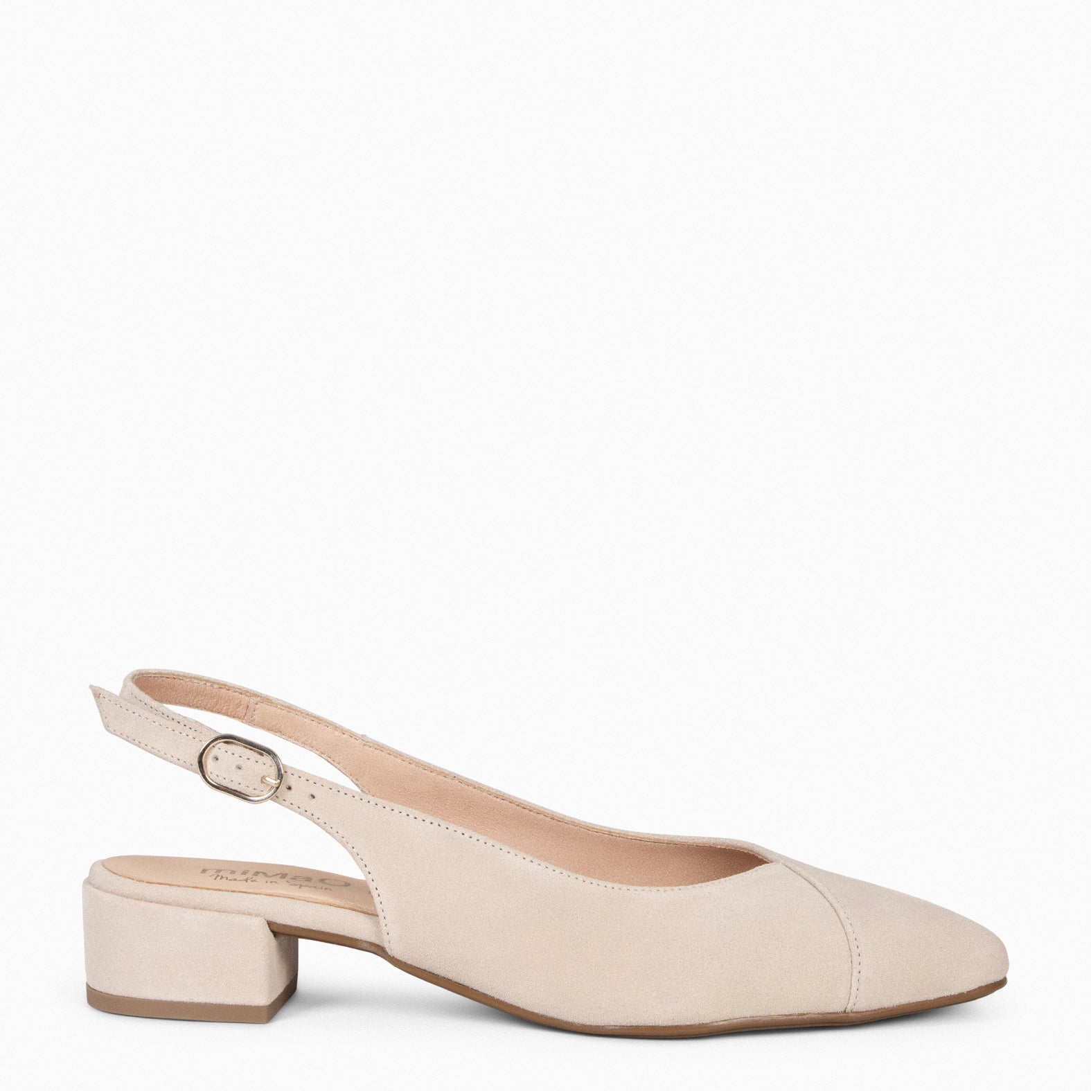 MARTINA Zapatos Destalonados con puntera cruzada BEIGE miMaO ®