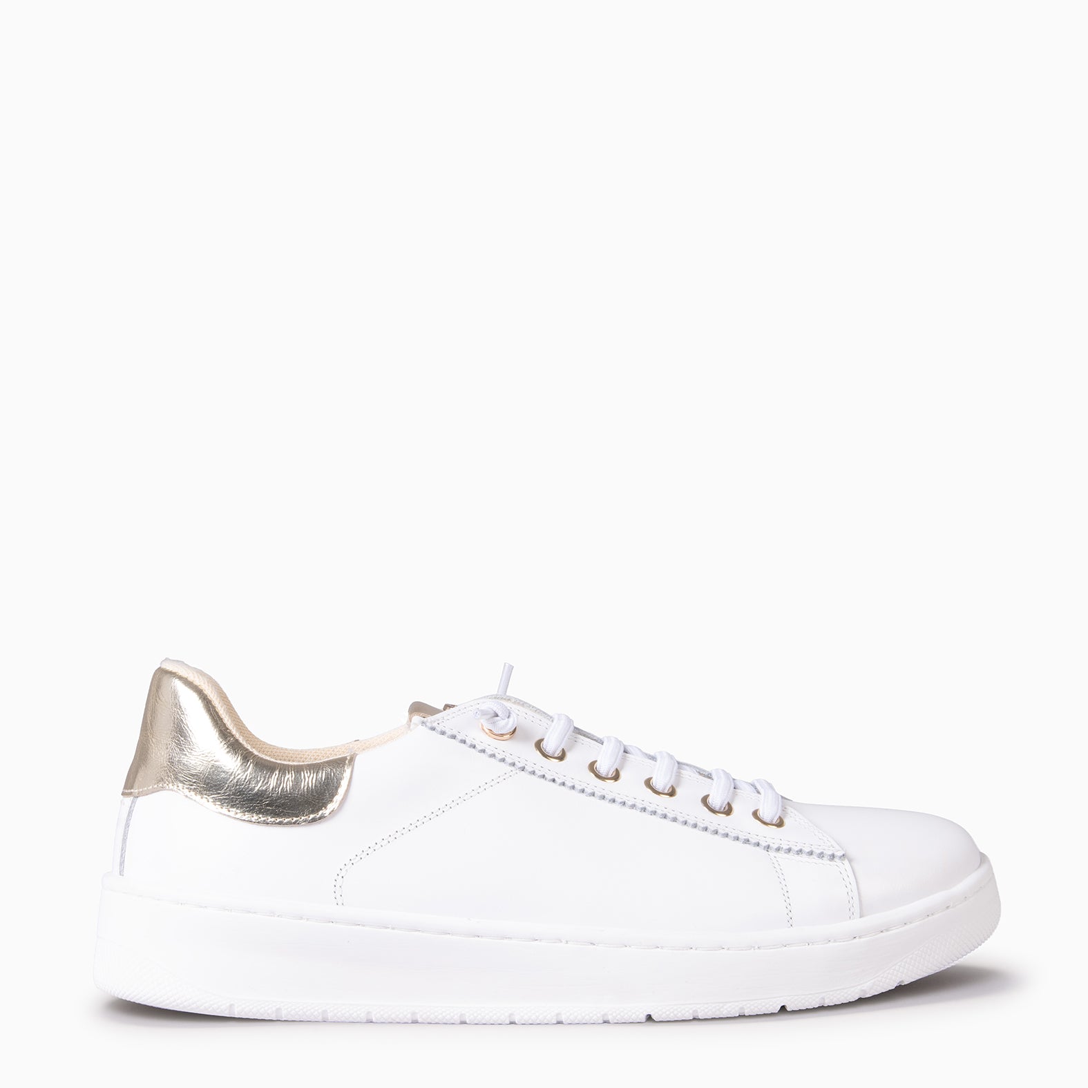 NANTES - Zapatillas Elegantes BLANCO ORO