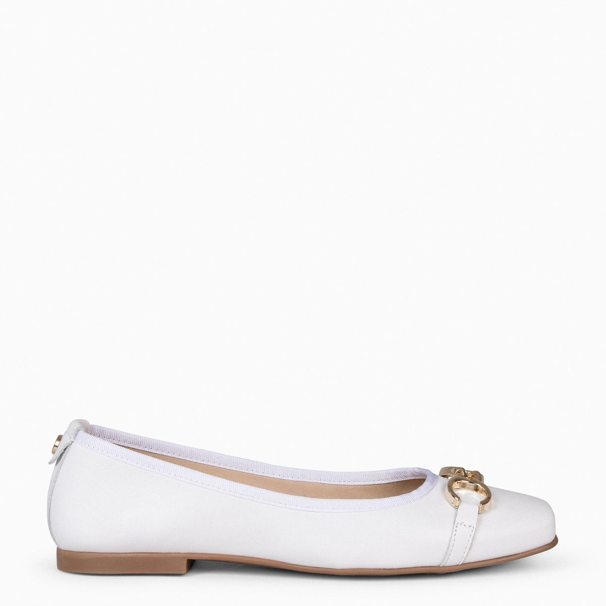 SIMBI - Manoletina con estribo BLANCO