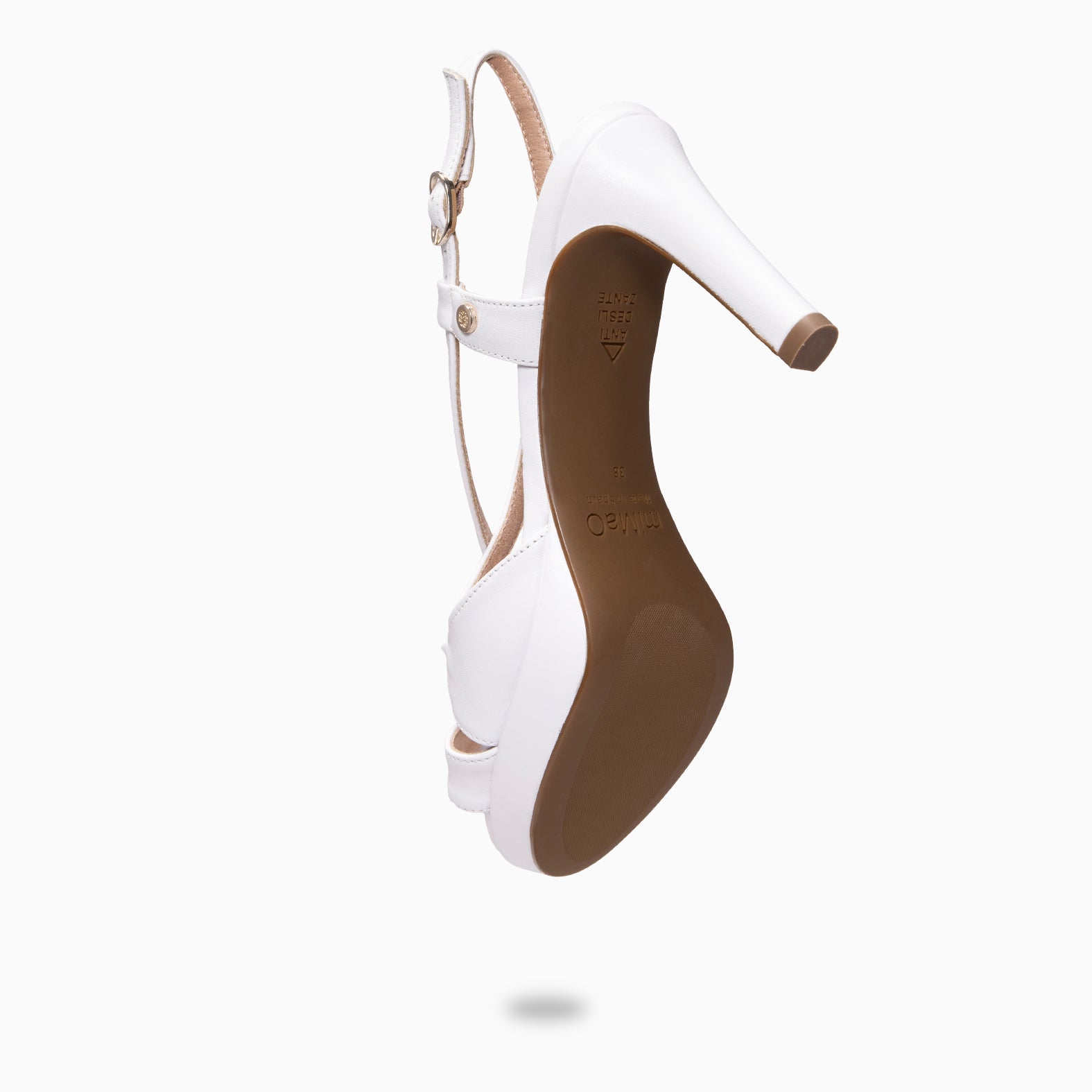 JUDITH – Sandálias de festa com salto BRANCO