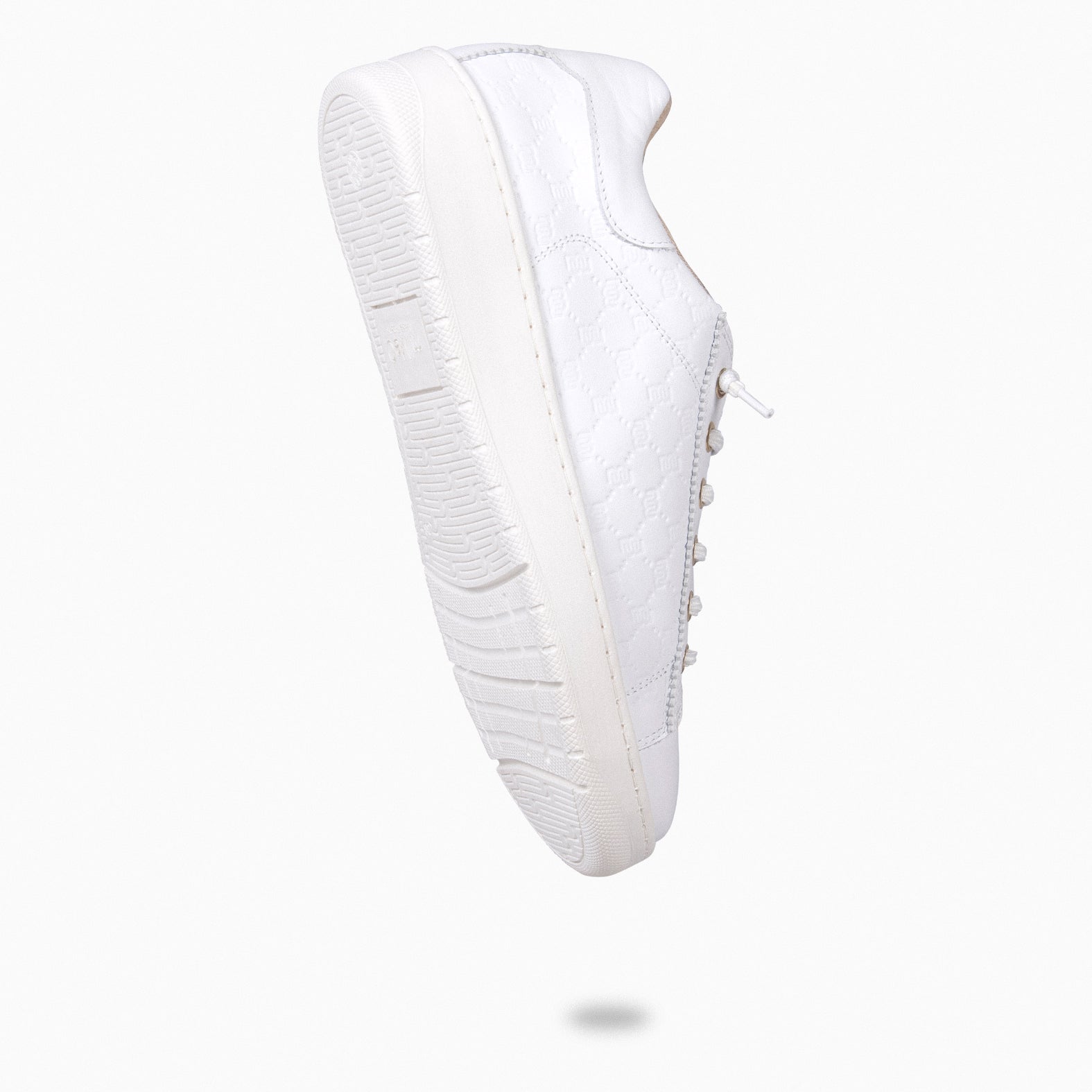 LILLIE - WHITE WOMEN'S SNEAKERS WITH ELASTIC LACES