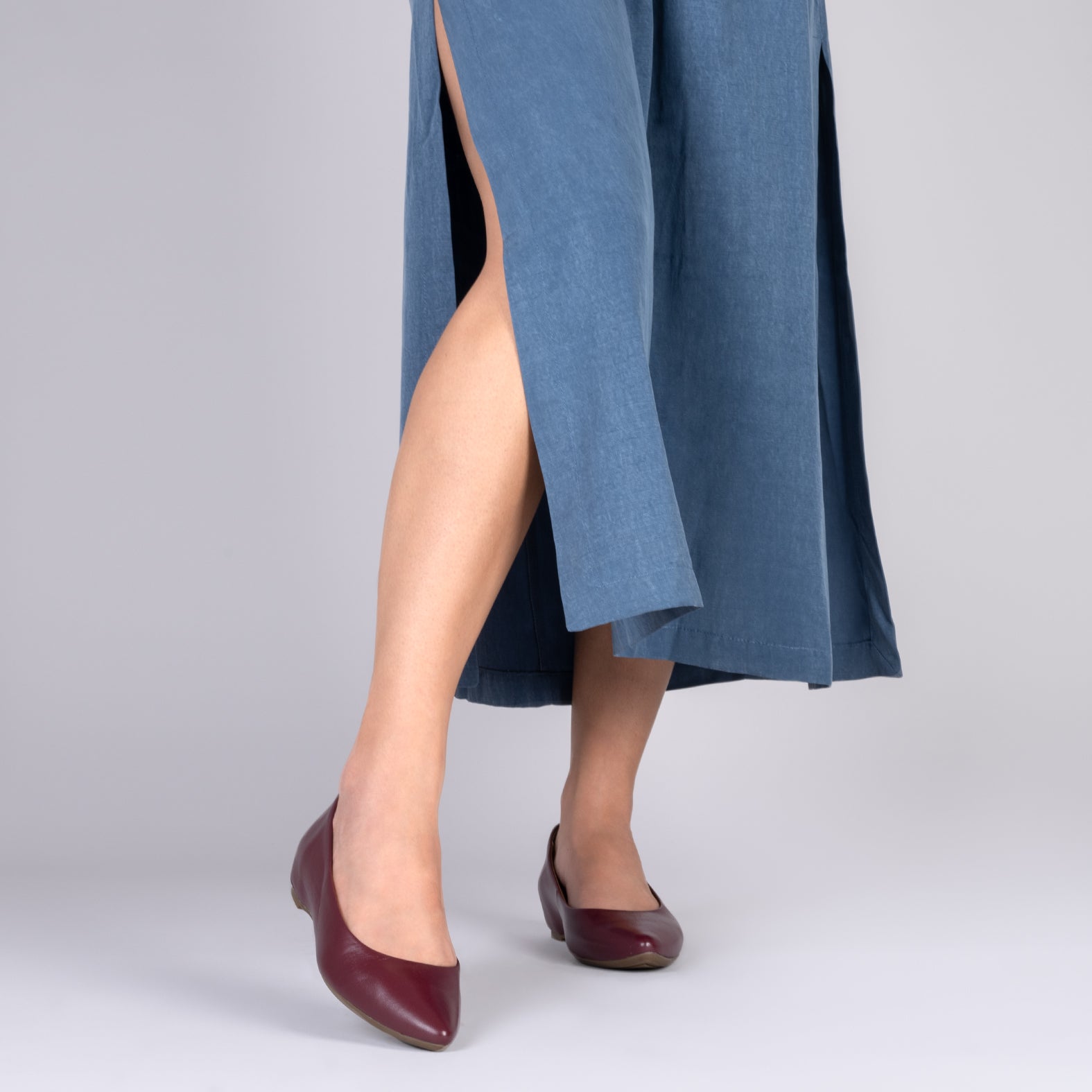 URBAN CUÑA - Zapatos con cuña interna BURDEOS