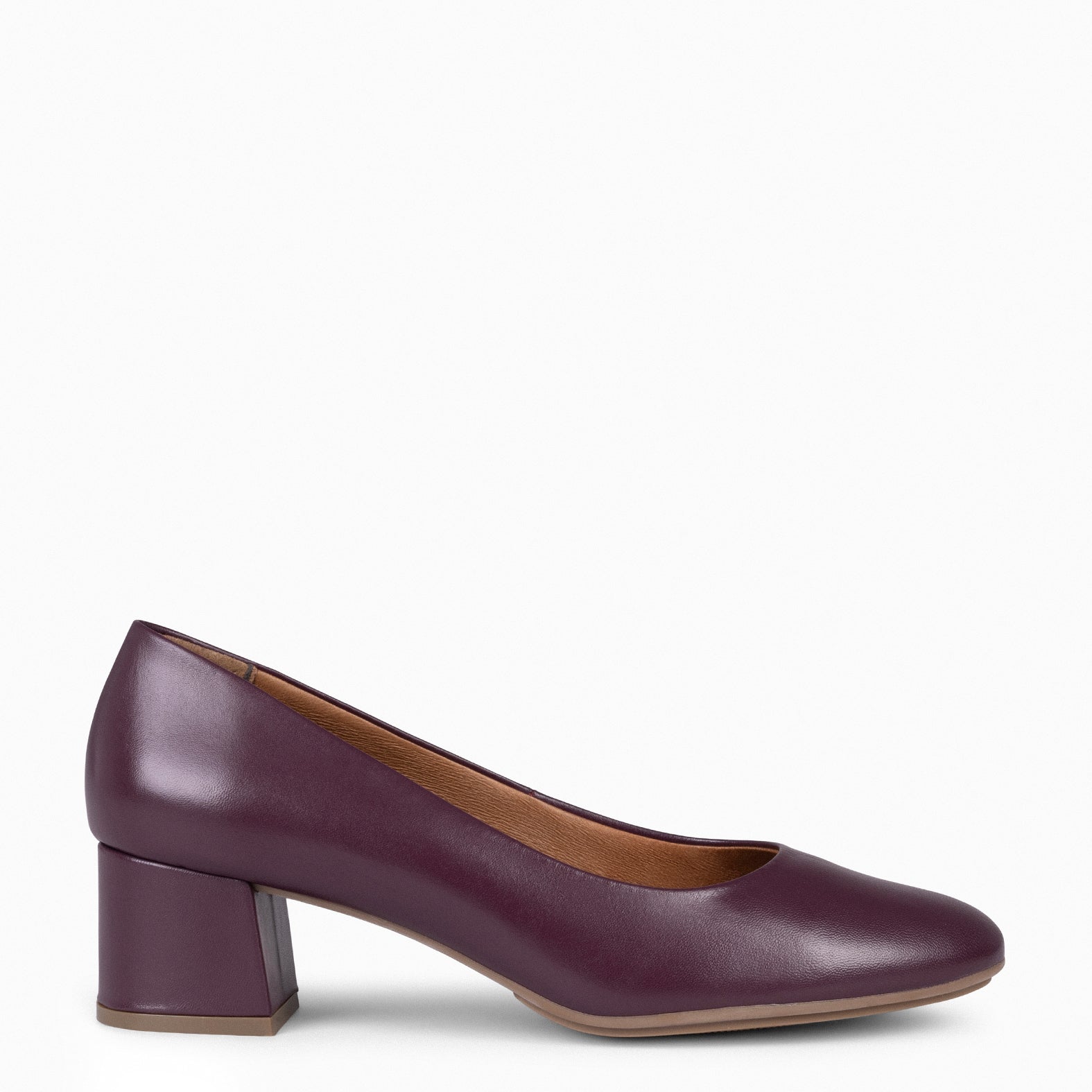 URBAN REDONDO SALON - Zapatos de tacón bajo de napa BURDEOS - miMaO ®