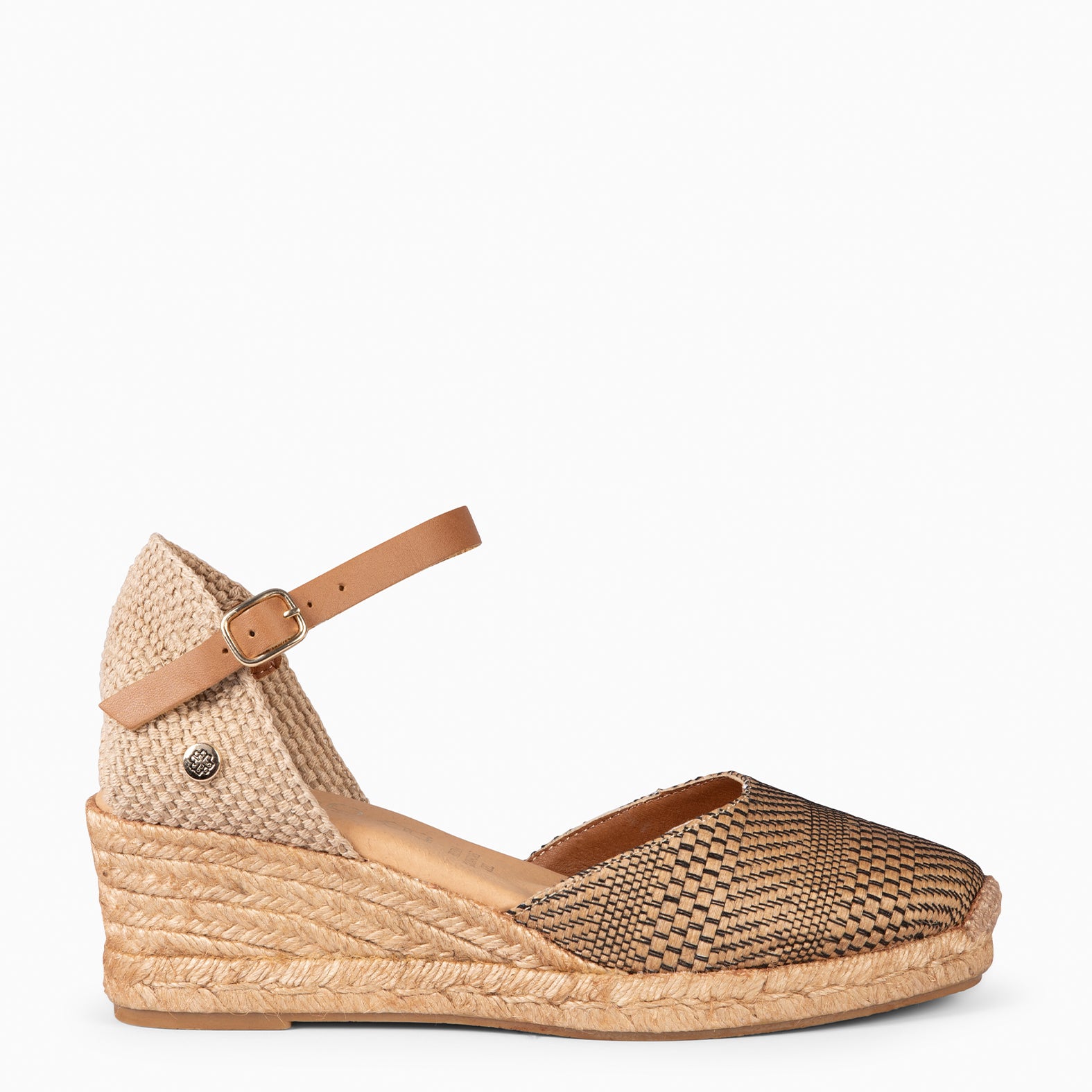 JAVEA - BROWN RAFFIA ESPADRILLES