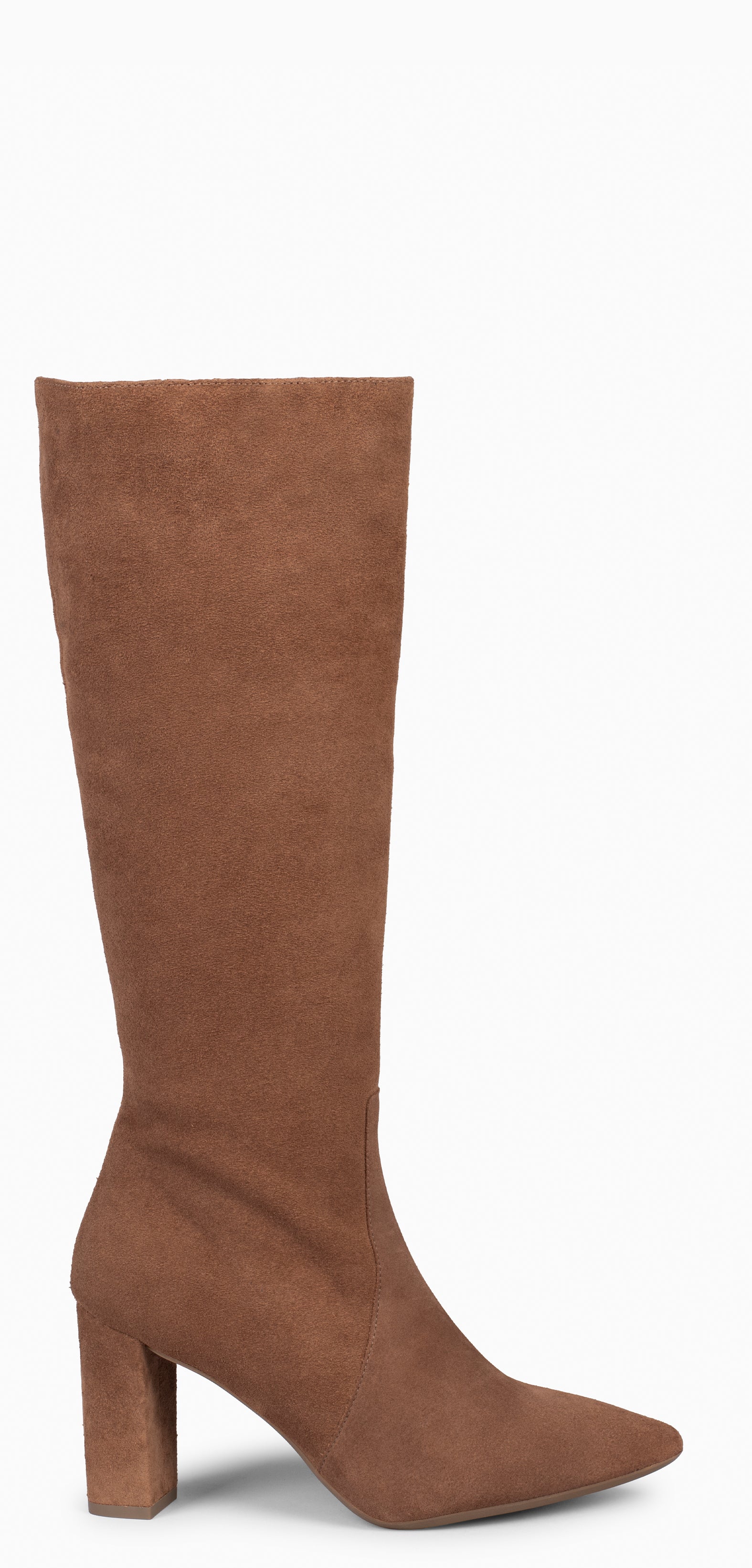 Botas altas de piel best sale con tacon