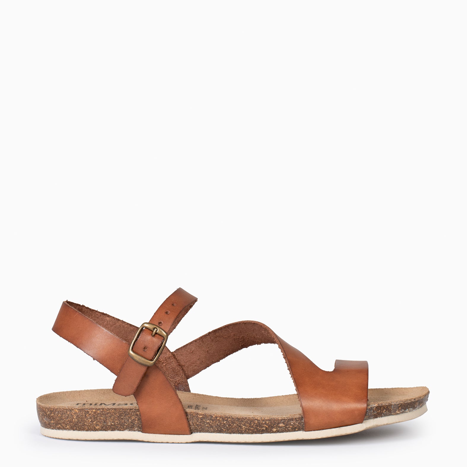 LIS CAMEL BIO leather sandals miMaO