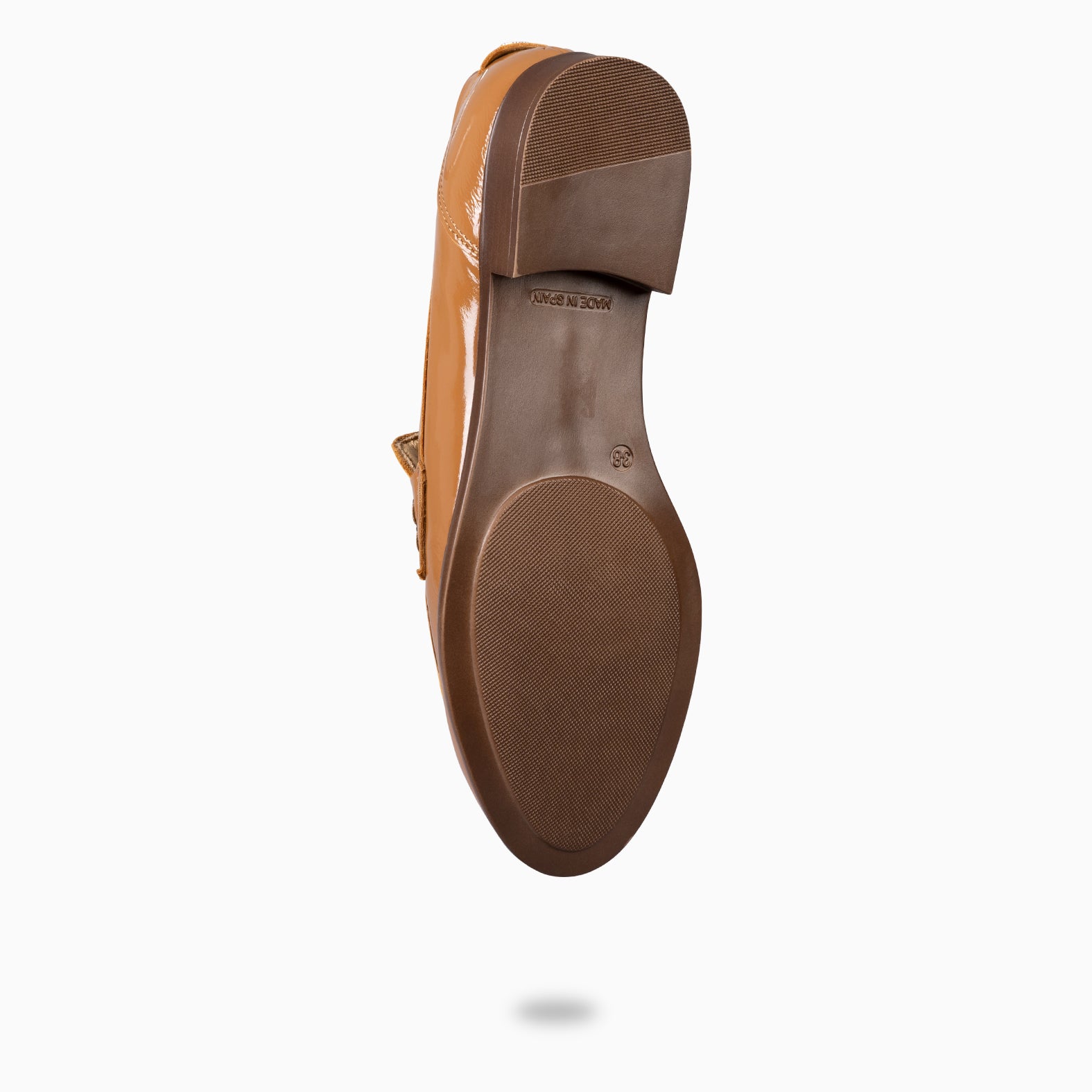 ABBY - Mocassins pour femme en cuir CAMEL