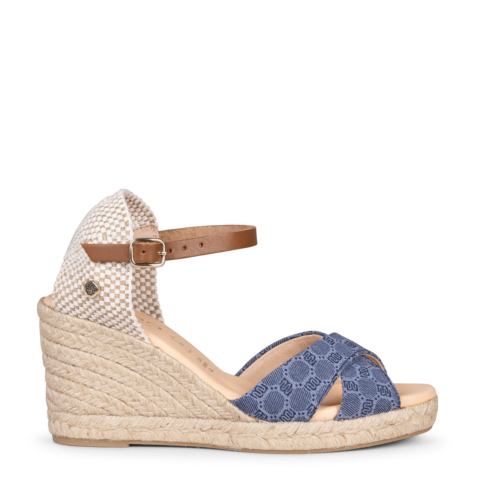 NAYADE – Espadrilles tissu jacquard JEANS
