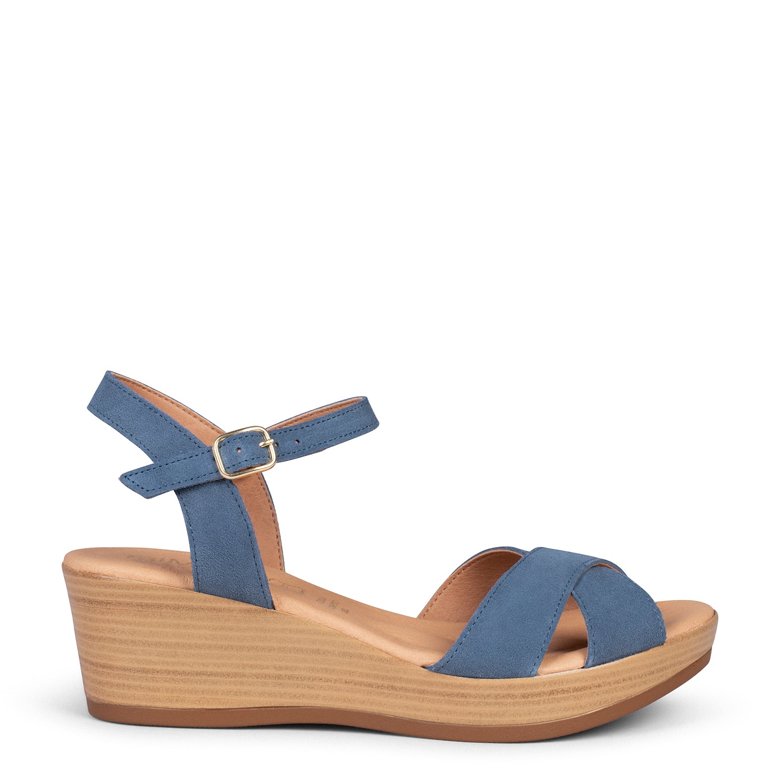 MAR - BLUE CASUAL WEDGE SANDALS