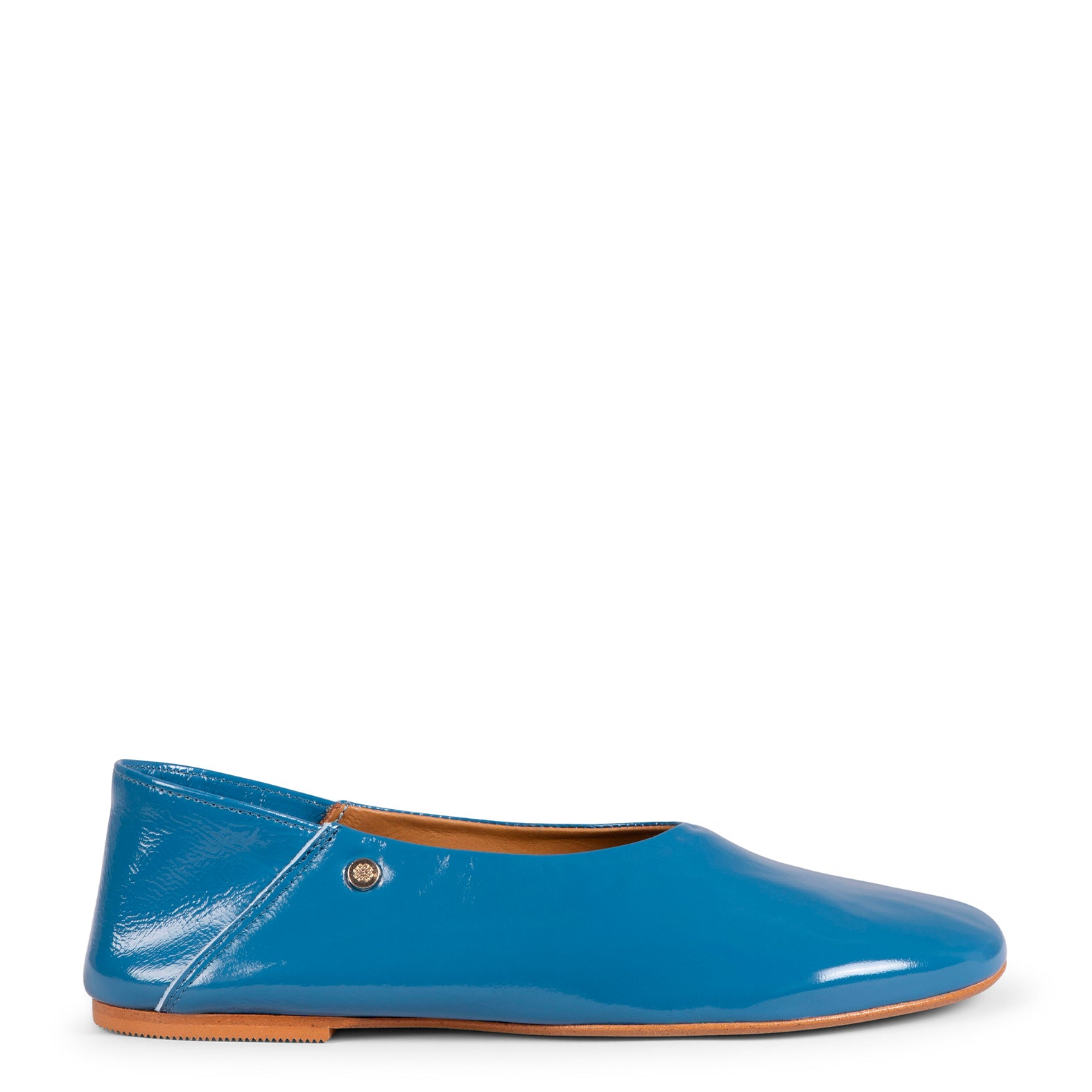NANUK – Chaussures plates en cuir BLEU