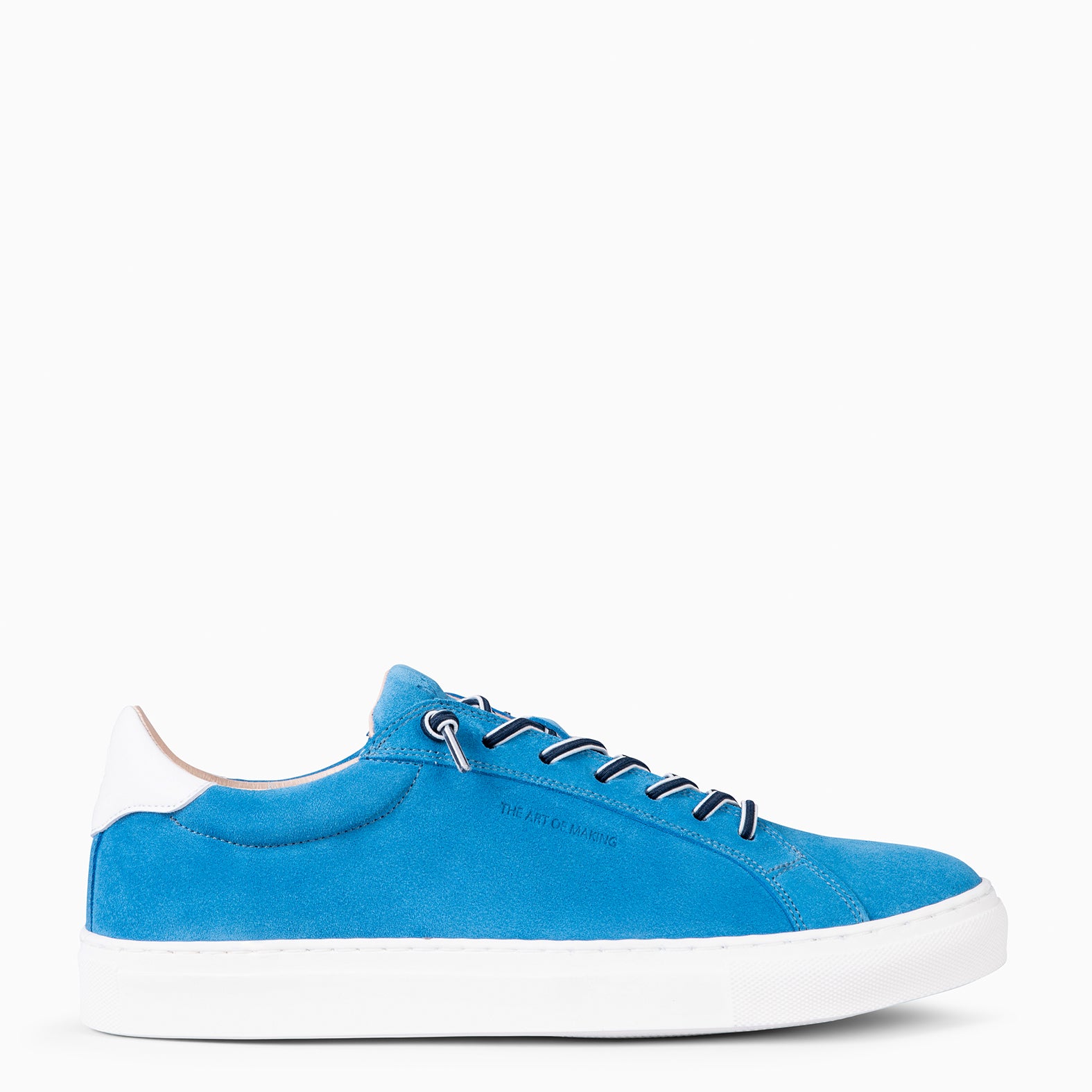 GAEL - Sneakers en daim BLEU pour homme