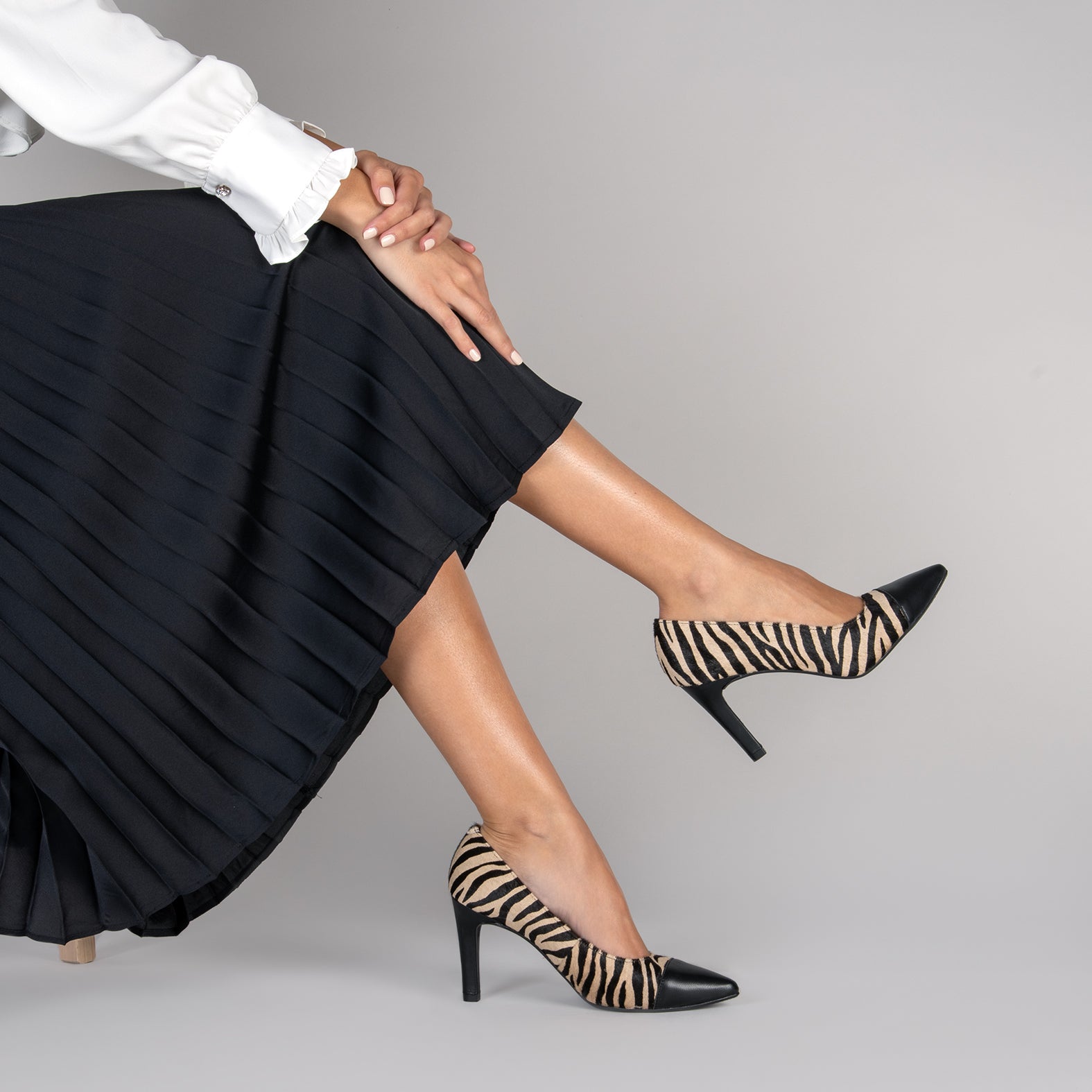 GLAM WILD - Zapatos de tacón alto animal print NEGRO