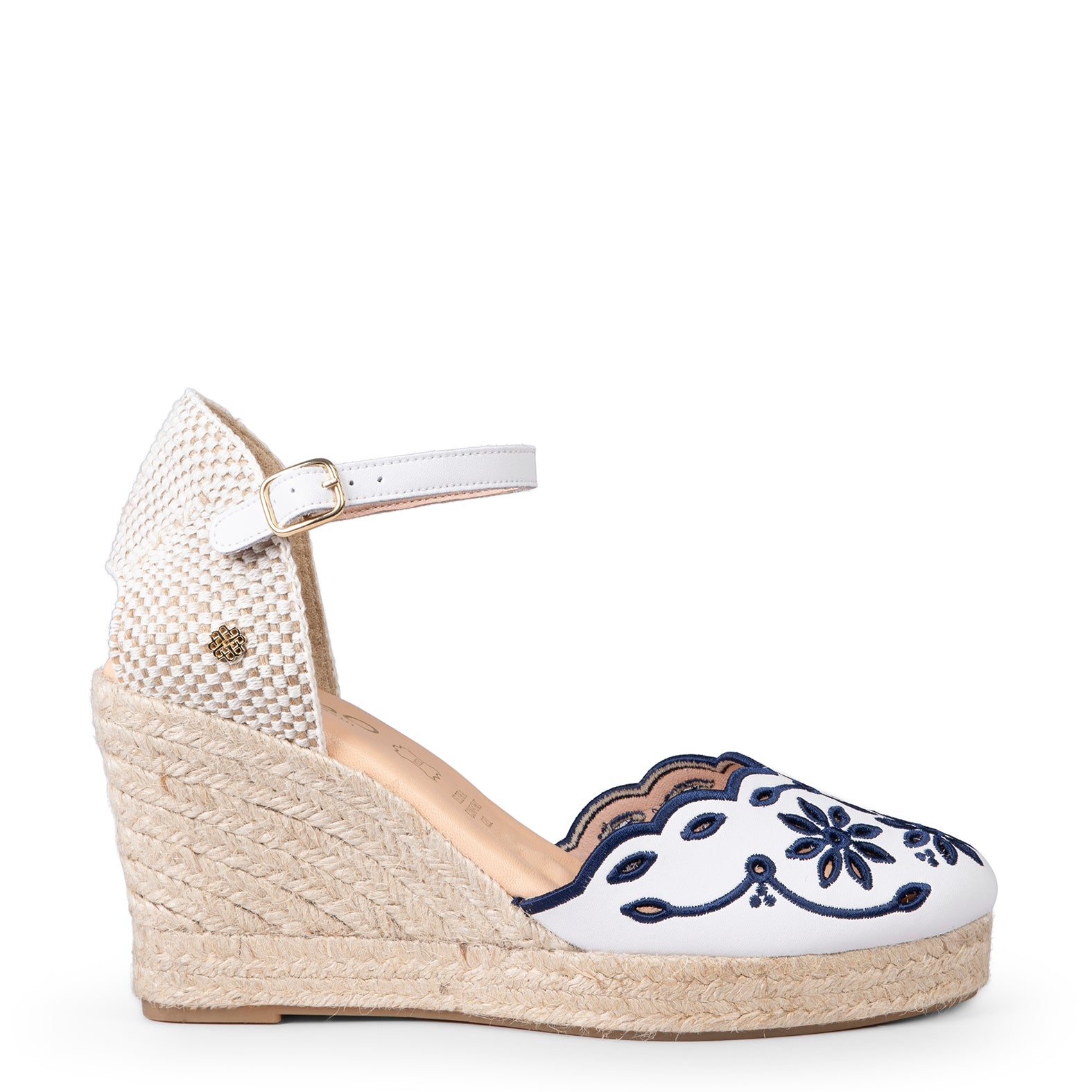 RONDA - NAVY WEDGE ESPADRILLES