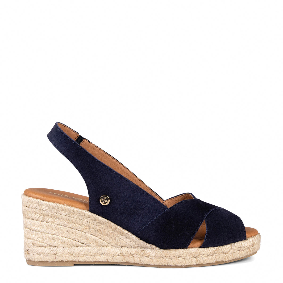 ATTICA - NAVY Espadrille Wedge