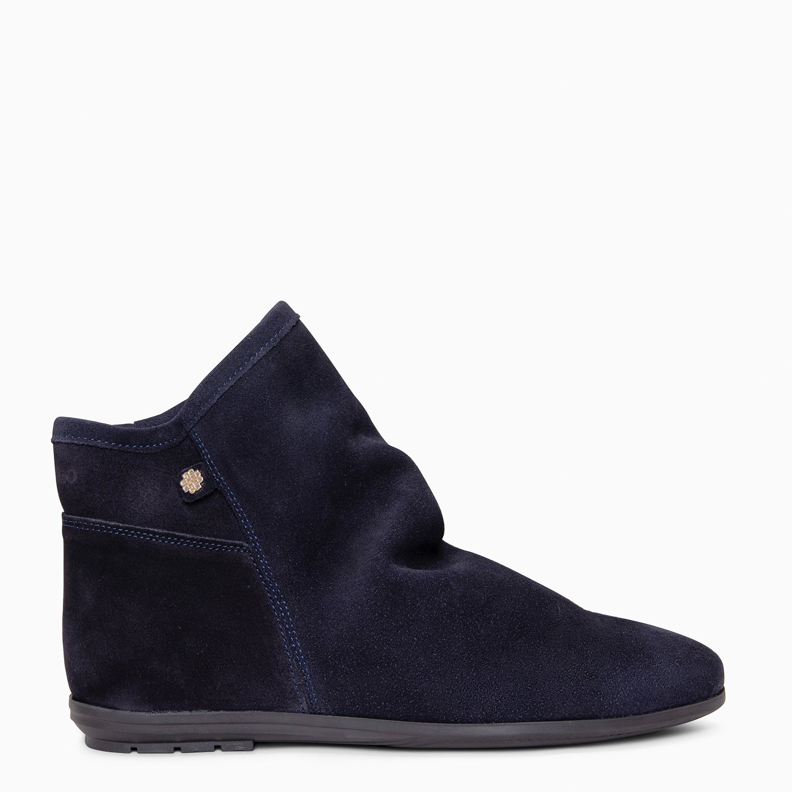 CHESS - Botines de ante con caña fruncida MARINO