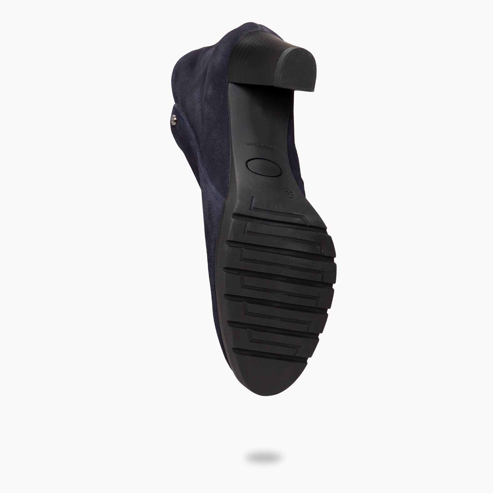 PRAGA - Bottines à talon élégantes BLEU MARINE