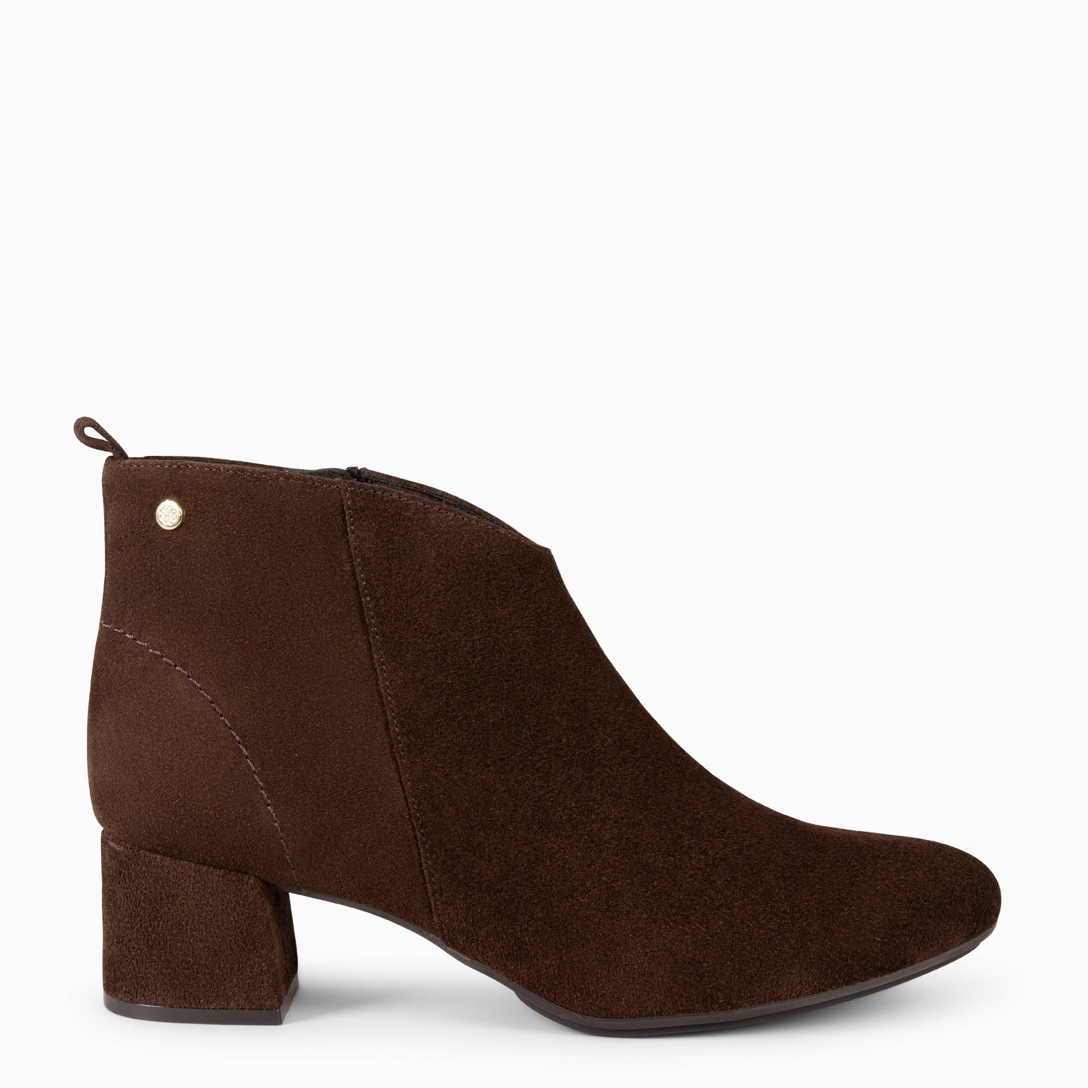 BERNA – Botines con tacón ancho MARRON miMaO ®