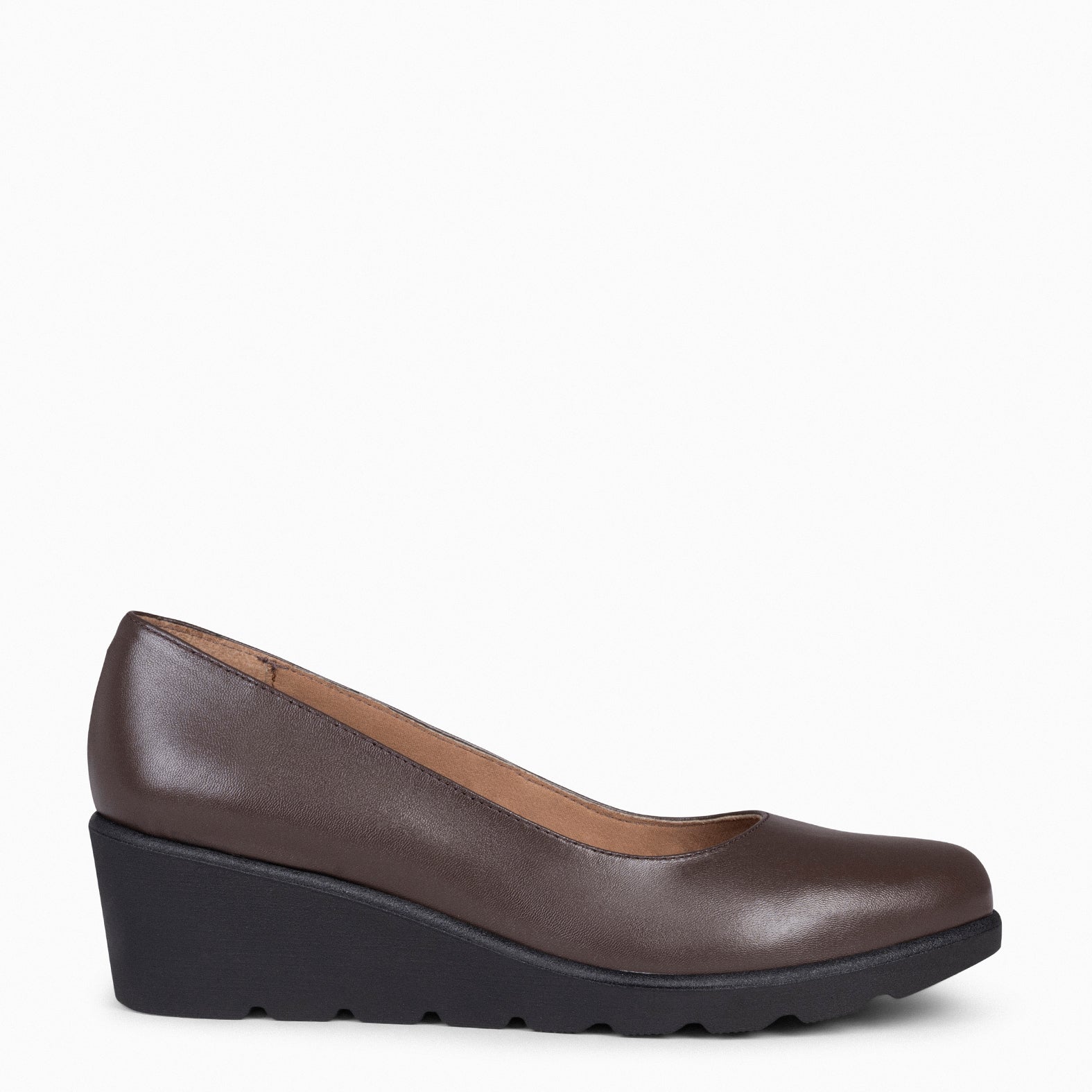 IRIS - BROWN women’s wedge shoes