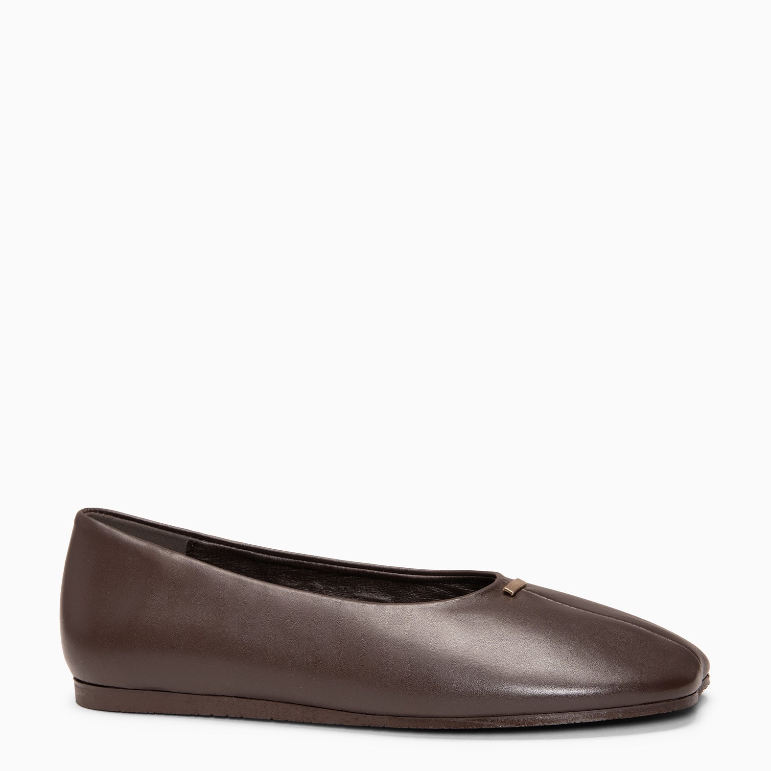 CALA - BROWN Baresoft leather ballerinas