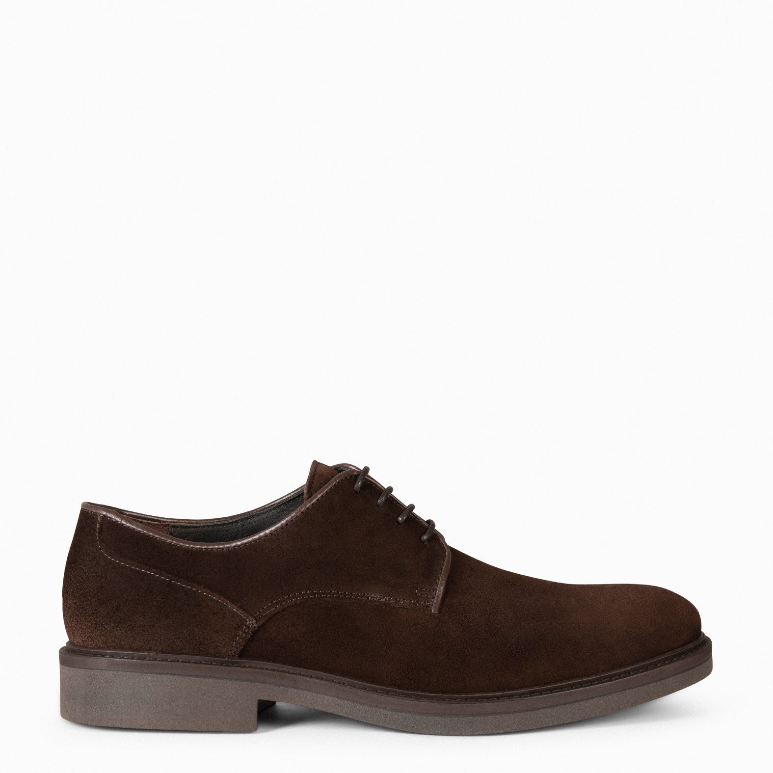 ALONSO – Chaussures à lacets en daim MARRON pour homme