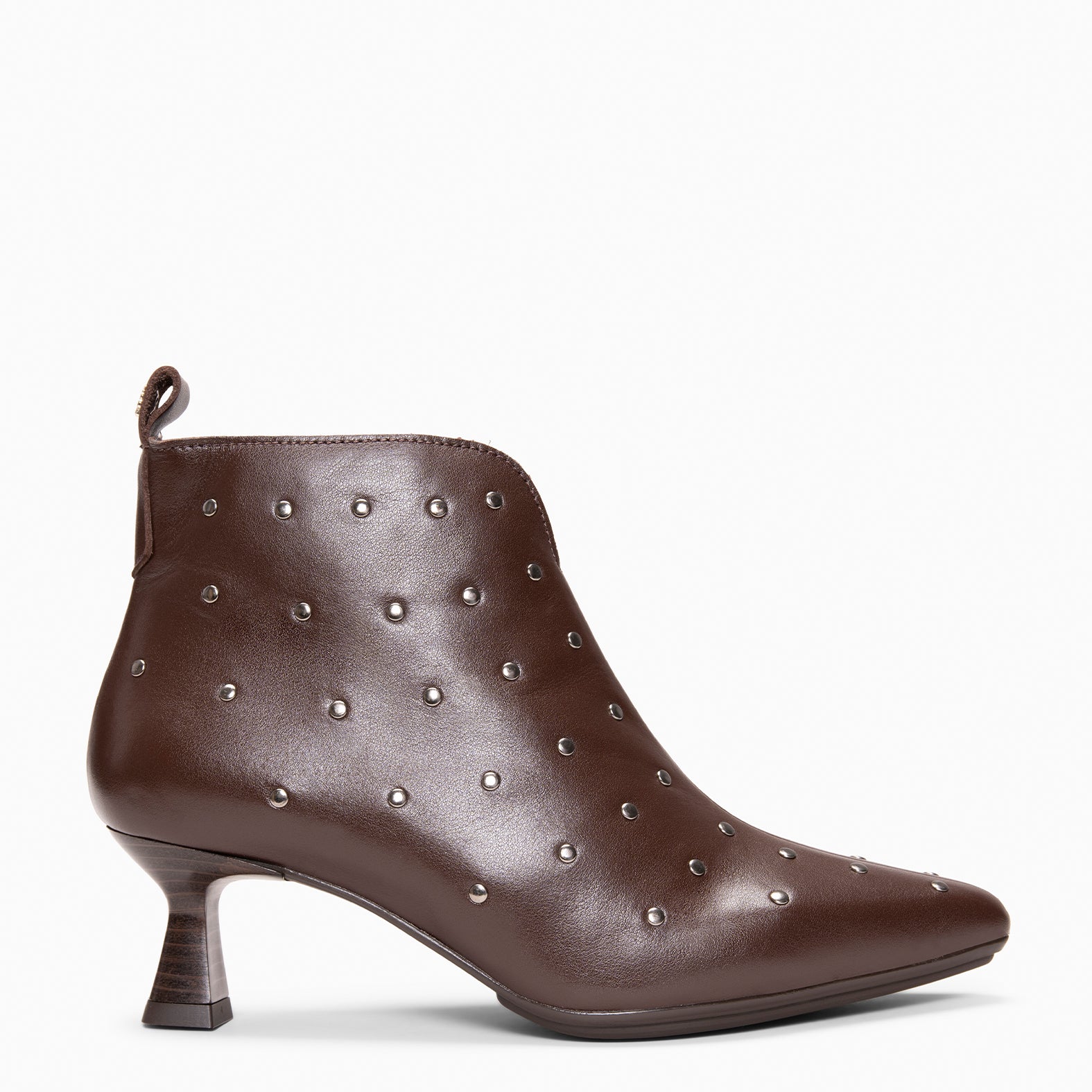 SELMA - BROWN Kitten heel ankle boots