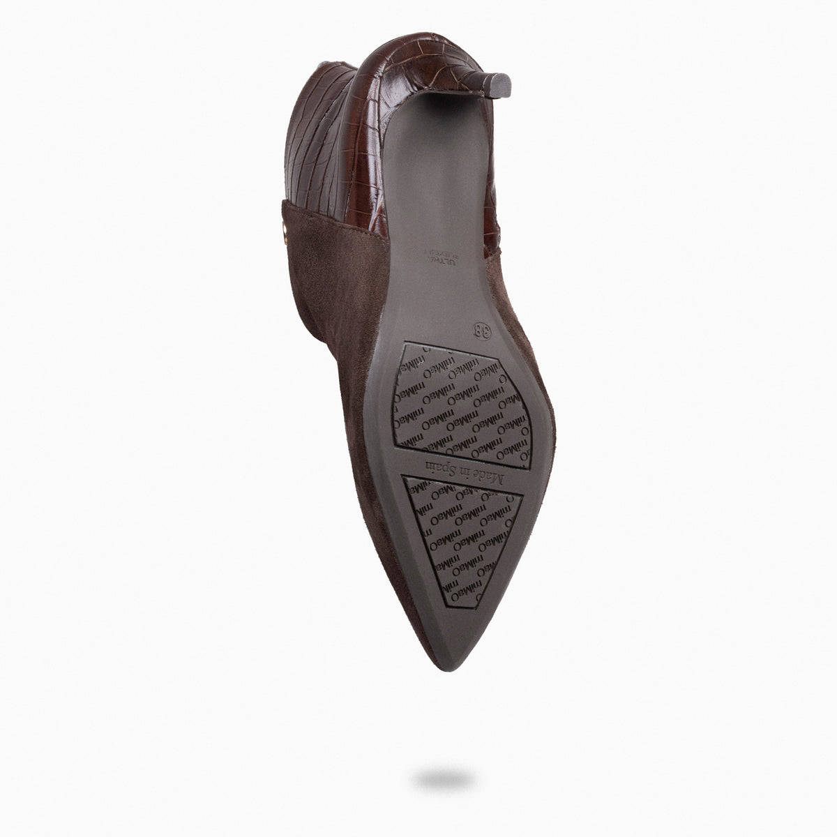 NIGHT COCO – Botines elegantes de tacón fino MARRÓN
