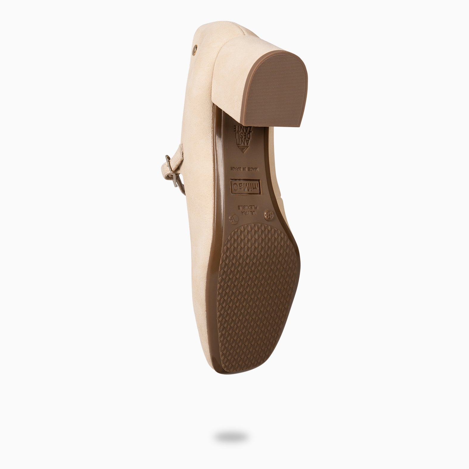 BELLA – Babies à lanière et bout carré BEIGE