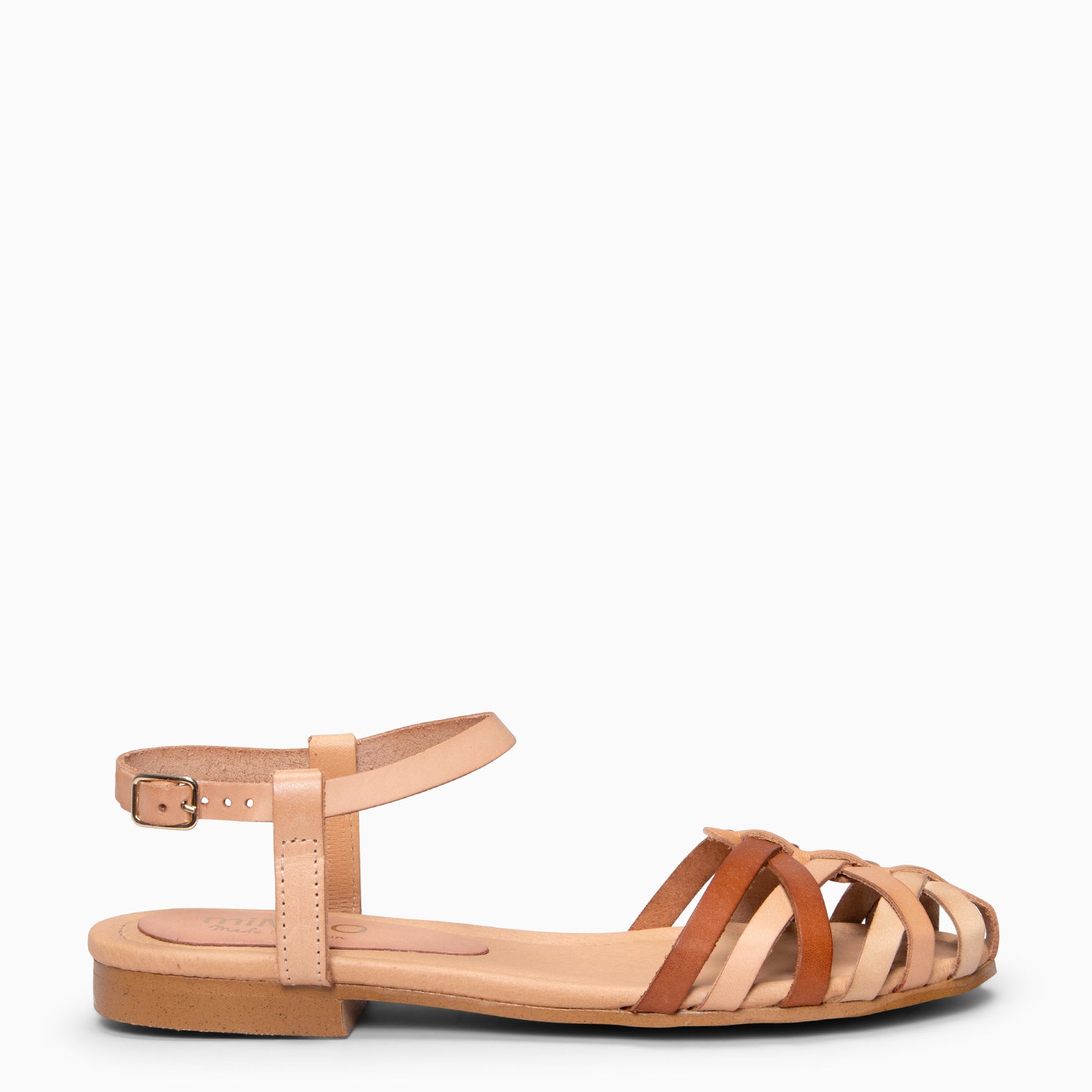 BEACH - Sandalias planas trenzadas de tiras MULTI