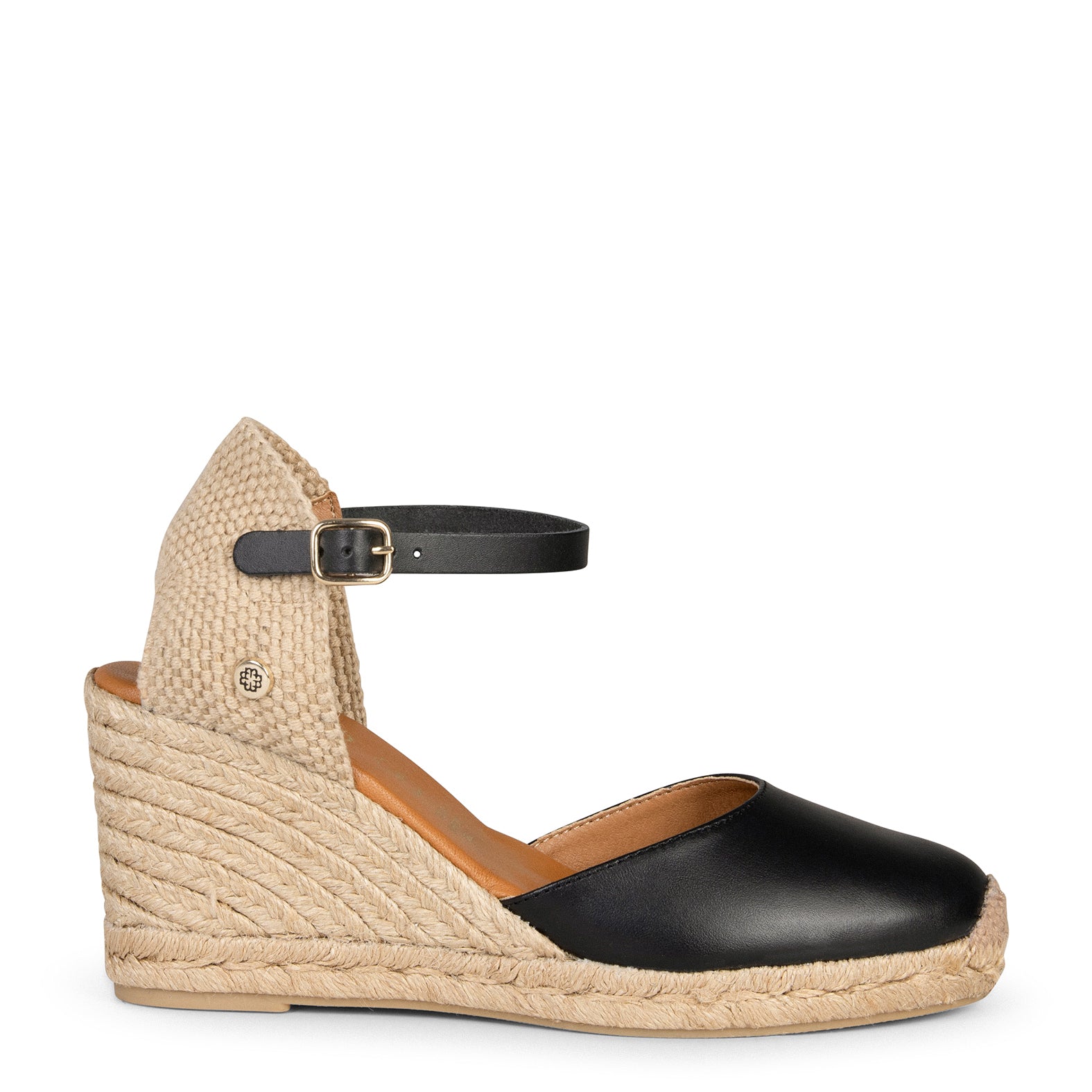 GIO - BLACK WEDGE ESPADRILLES