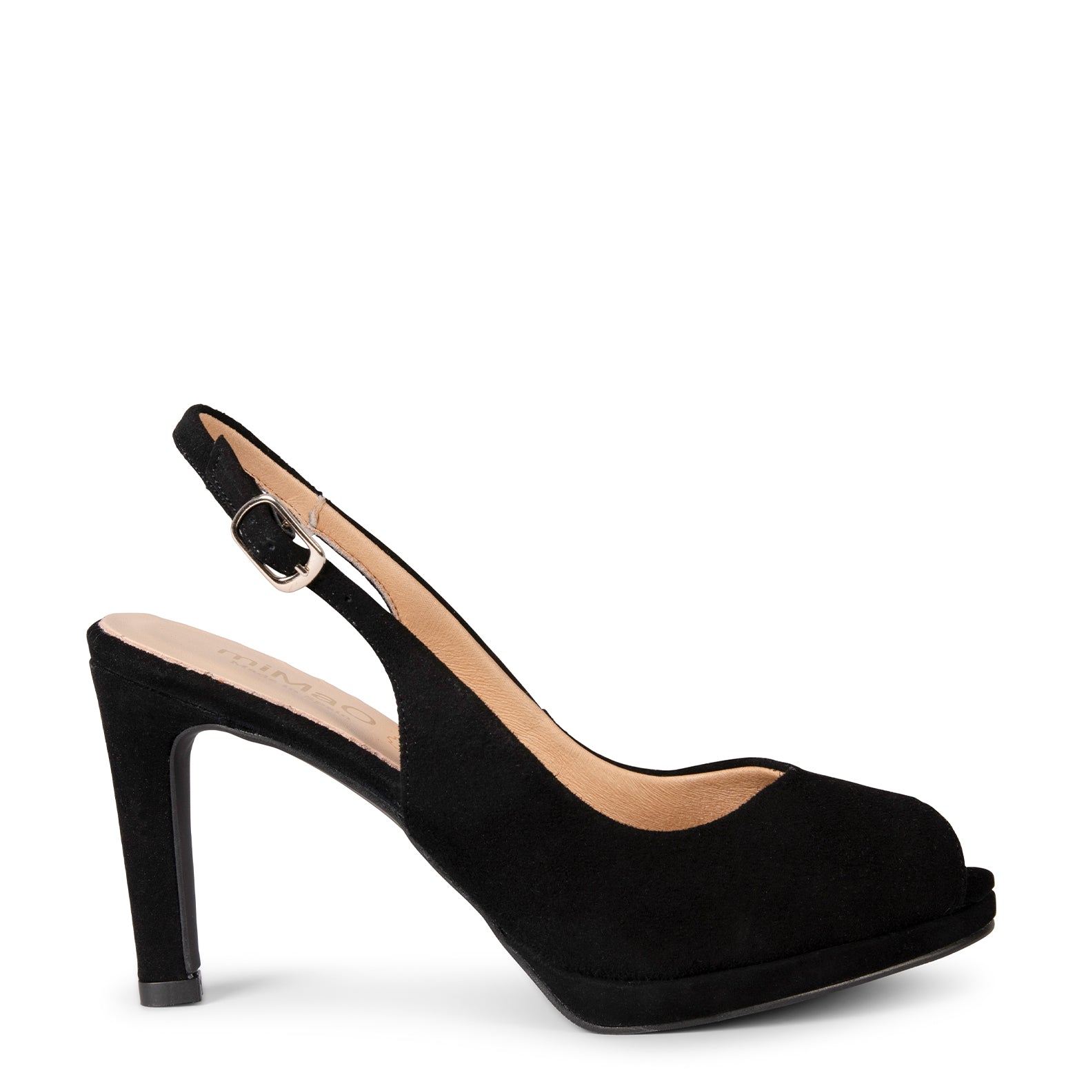 ELSA - ZAPATOS DE TACÓN ALTO DESTALONADOS NEGRO