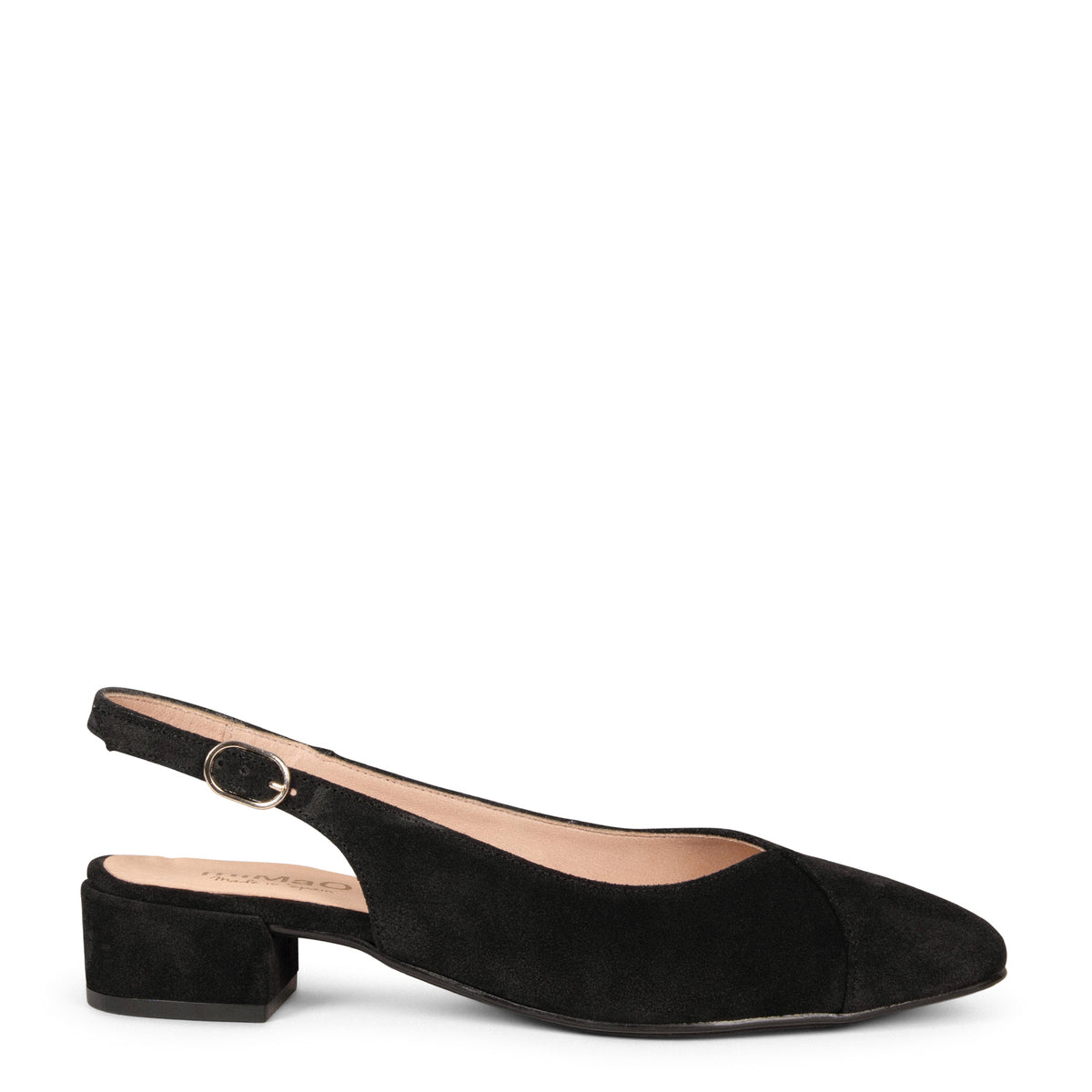 MARTINA – Slingbacks en cuir NOIR