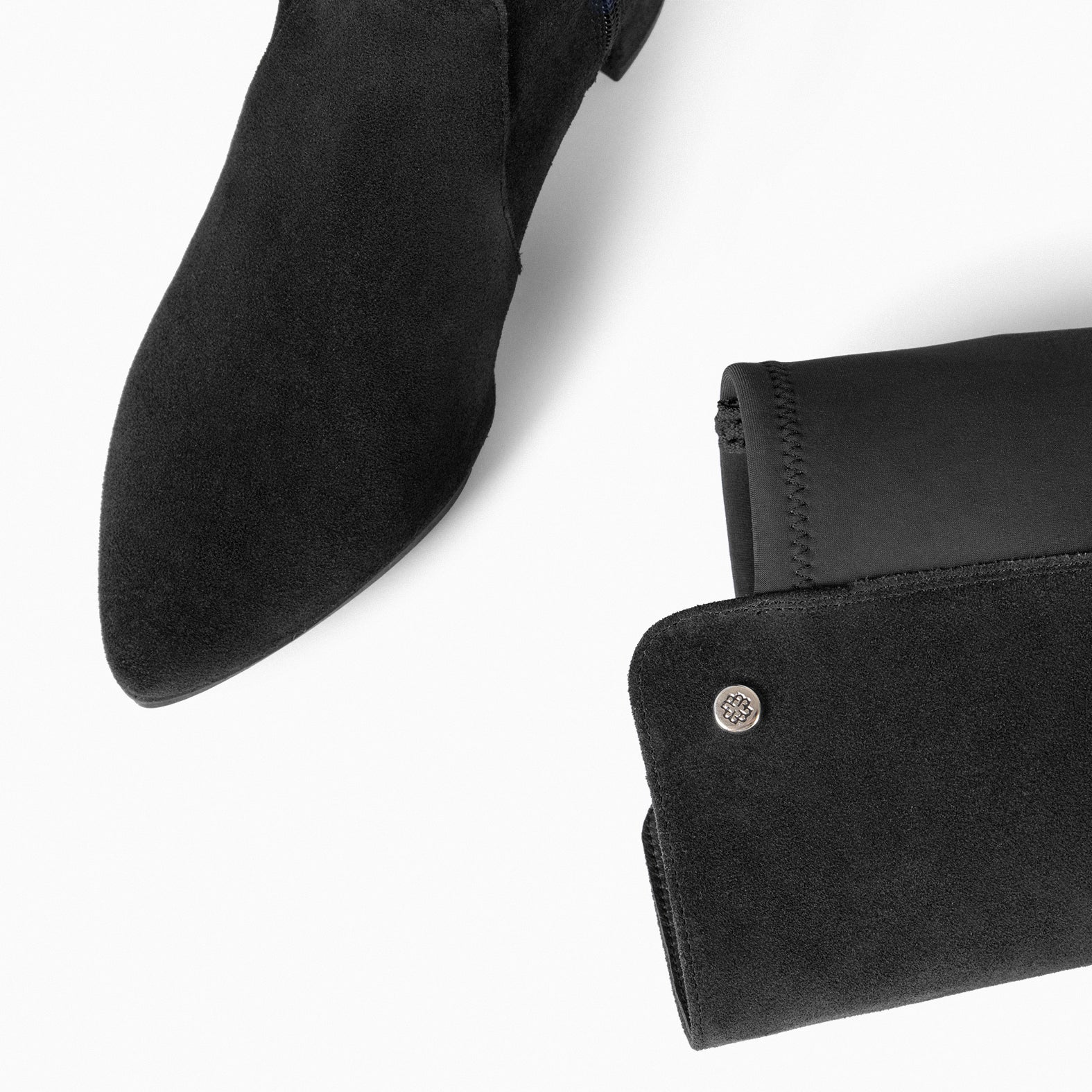 SUNSET - Botas con Tacón con elástico NEGRO