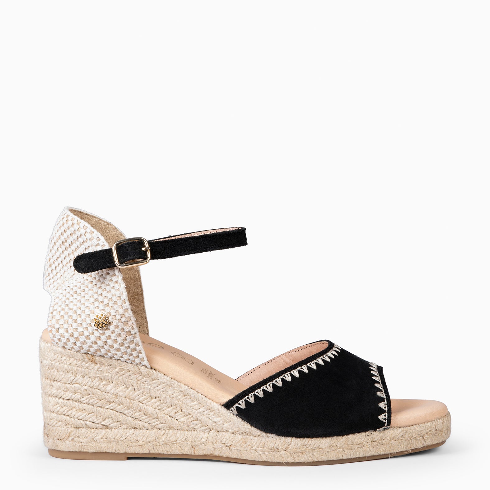 SITGES - BLACK WOMEN'S HIGH WEDGE ESPADRILLES