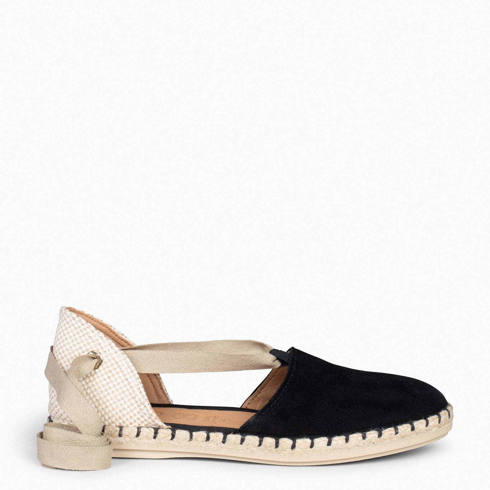 ALGARVE BLACK flat espadrilles miMaO