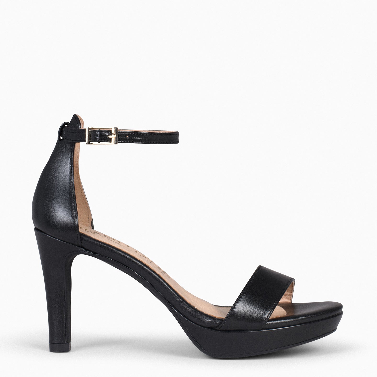 PARTY - BLACK HIGH-HEELED PLATFORM SANDALS