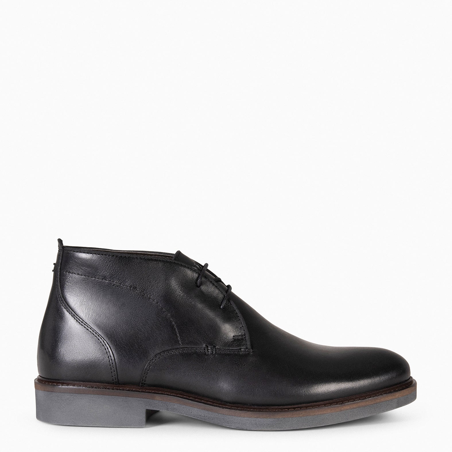 CERVANTES – Chaussures à lacets en cuir NOIR pour homme