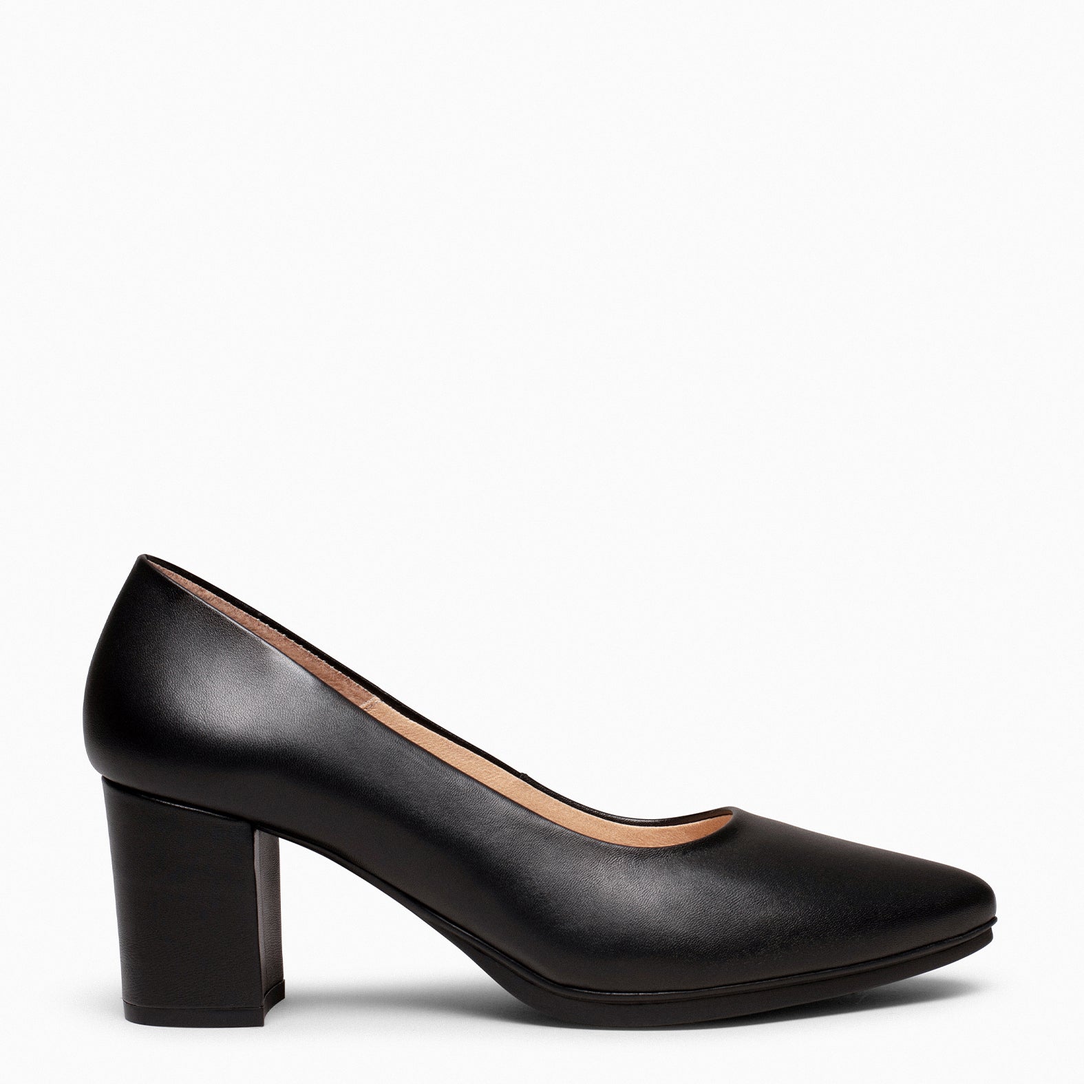URBAN S SALON – BLACK nappa leather mid heel | miMaO ®
