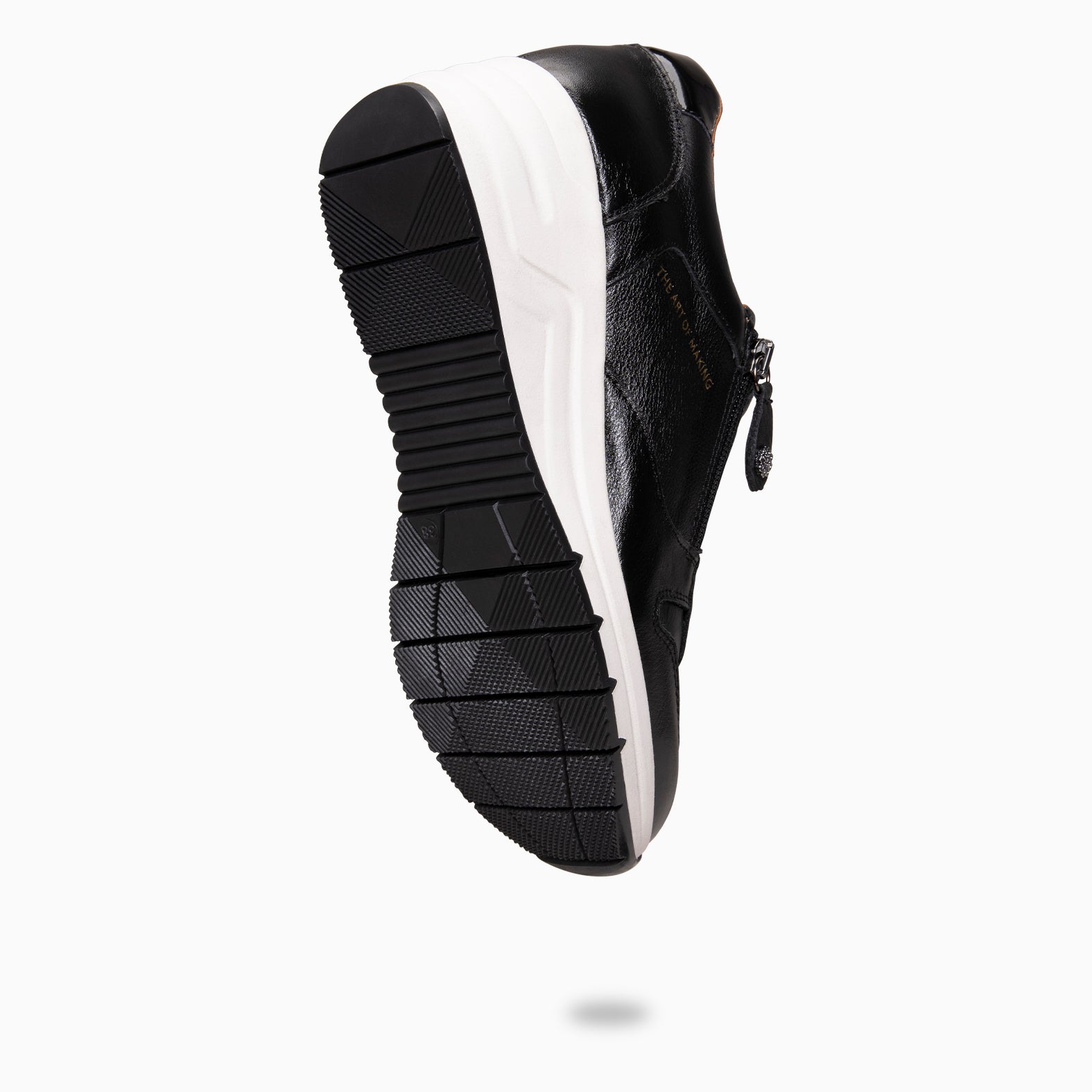 NIMES - Zapatillas deportivas con adorno cremallera NEGRO