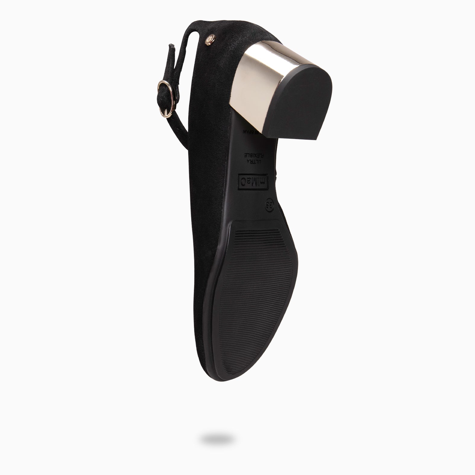 URBAN STAR - BLACK mid heel shoe